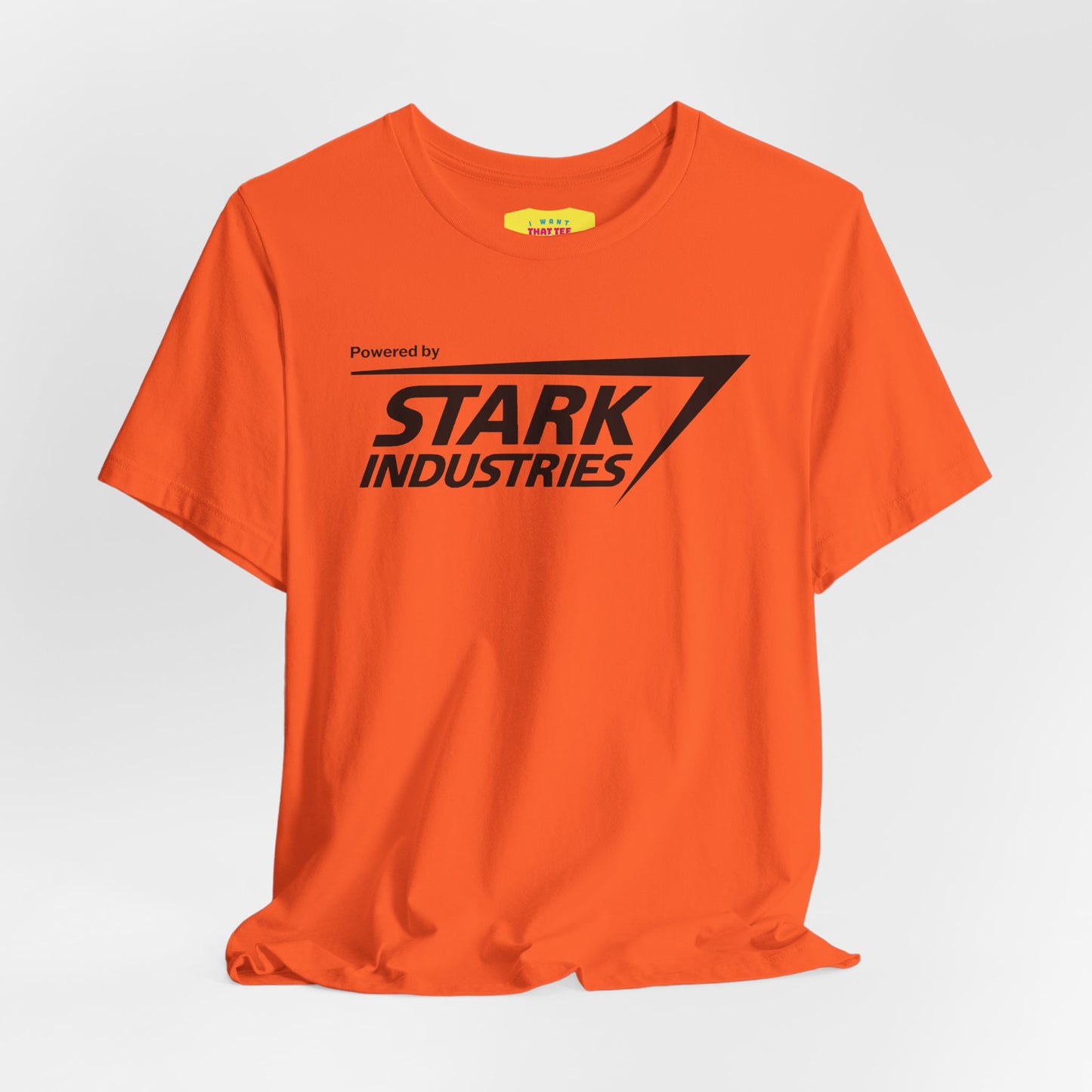 POWERED BY STARK INDUSTRIES (Unisex Jersey Short Sleeve Tee)