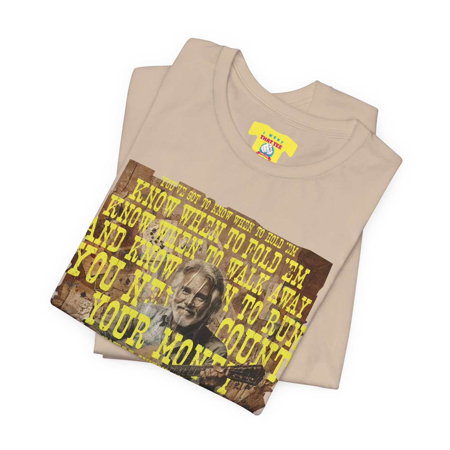 THE GAMBLER - KENNY ROGERS (Unisex Jersey Short Sleeve Tee)