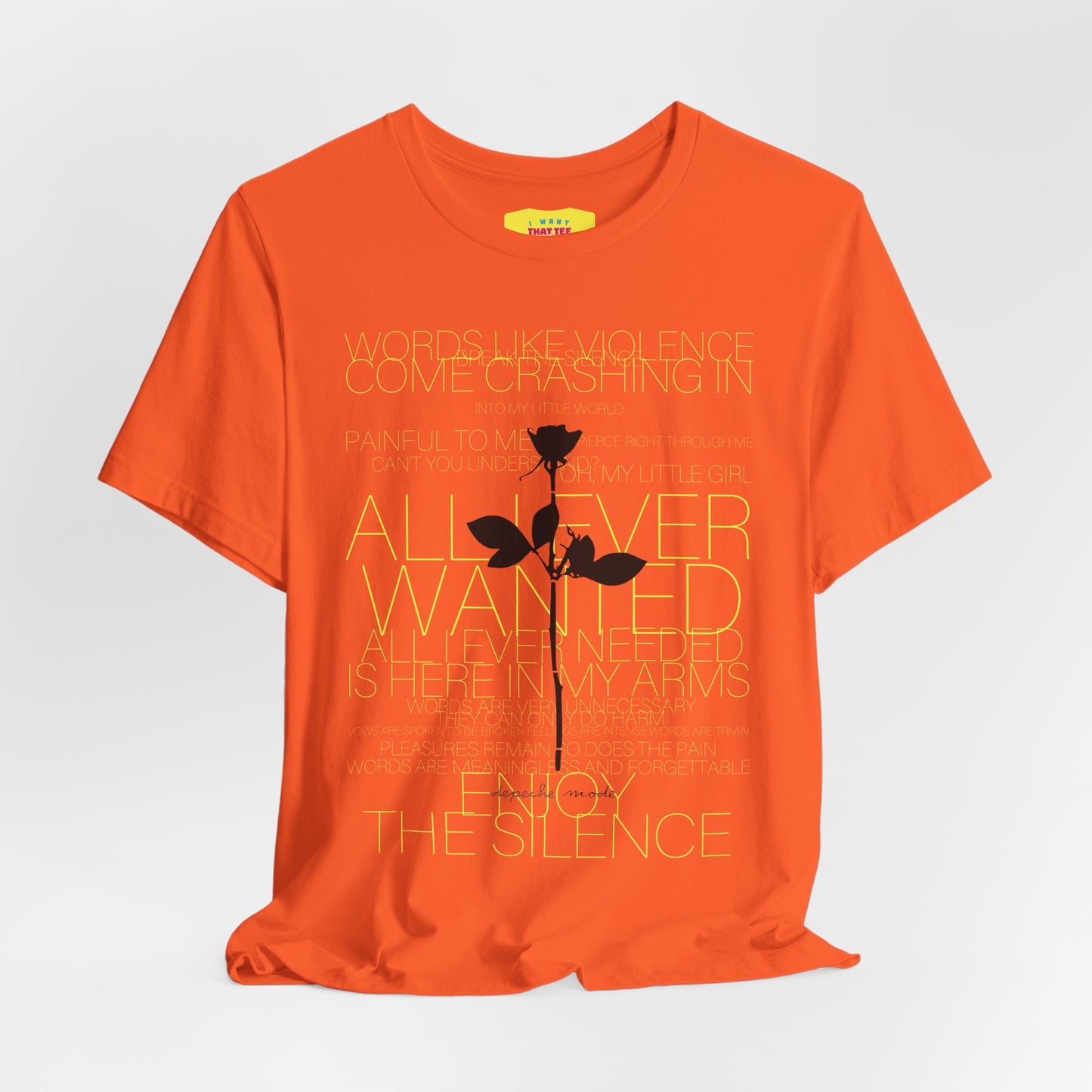 ENJOY THE SILENCE - DEPECHE MODE (Unisex Jersey Short Sleeve Tee)