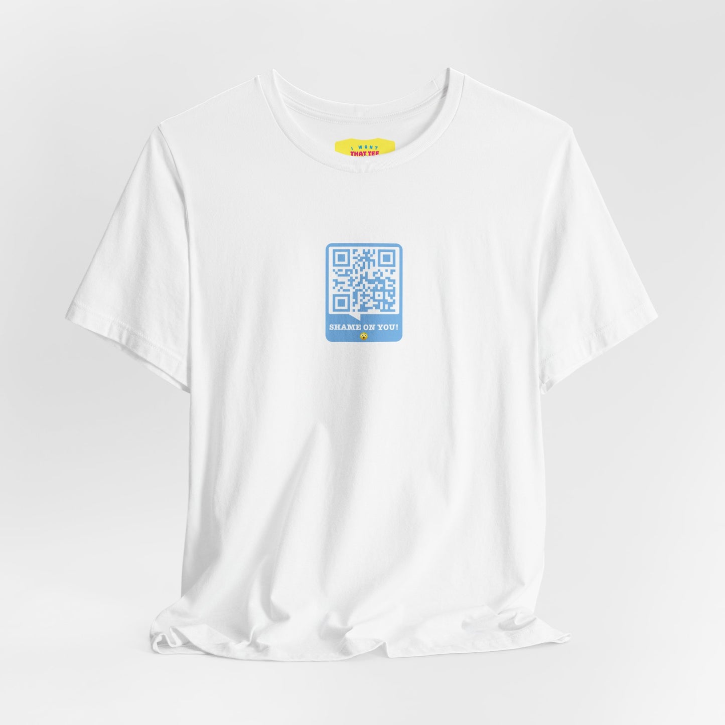 SHAME ON YOU - PORN QR JOKE (Unisex Softstyle T-Shirt)