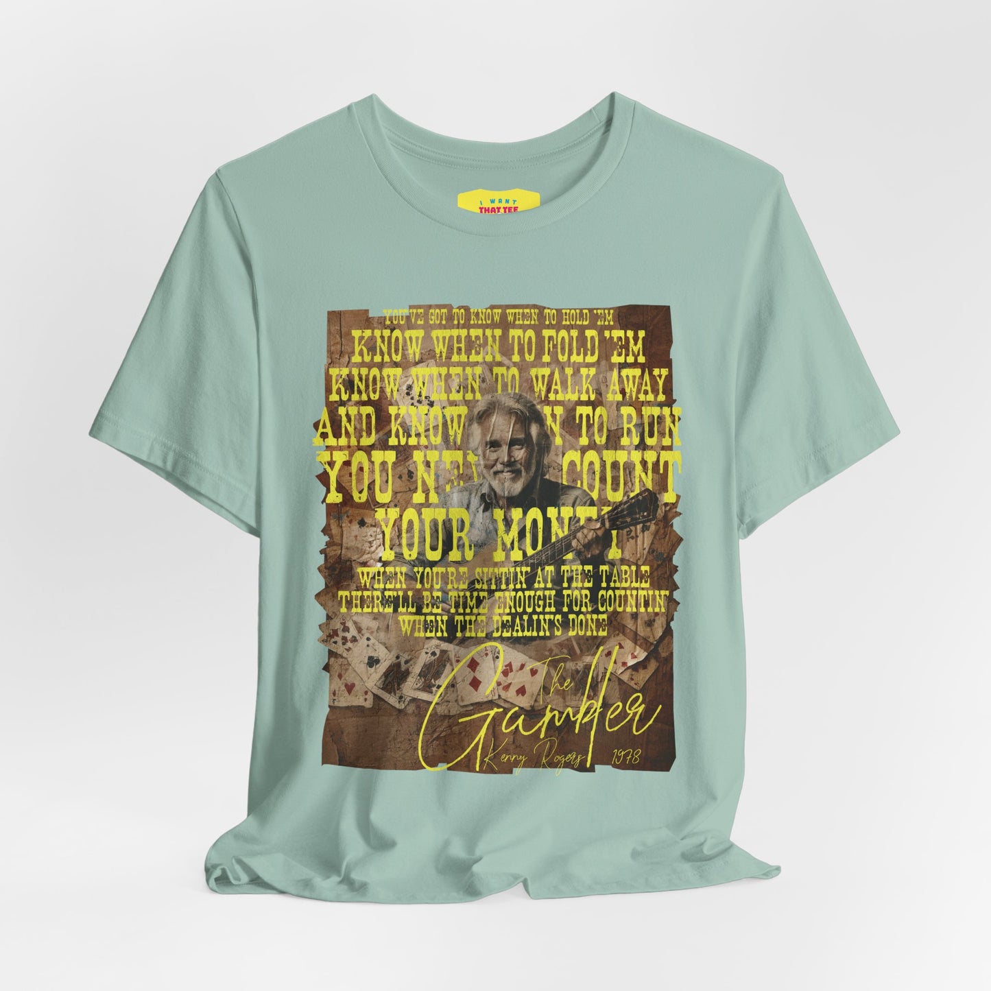 THE GAMBLER - KENNY ROGERS (Unisex Jersey Short Sleeve Tee)