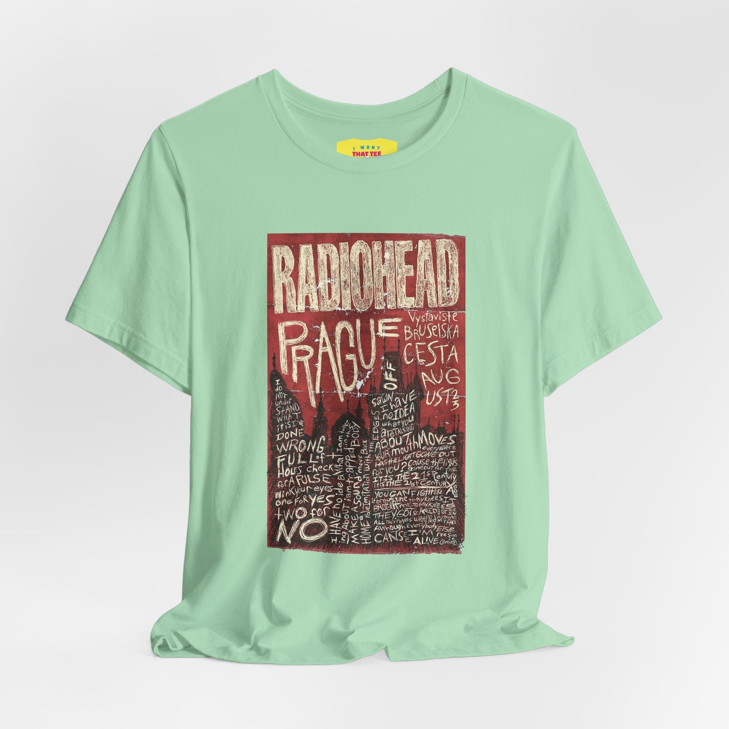 RADIOHEAD - PRAGUE CONCERT POSTER (Unisex Softstyle T-Shirt)