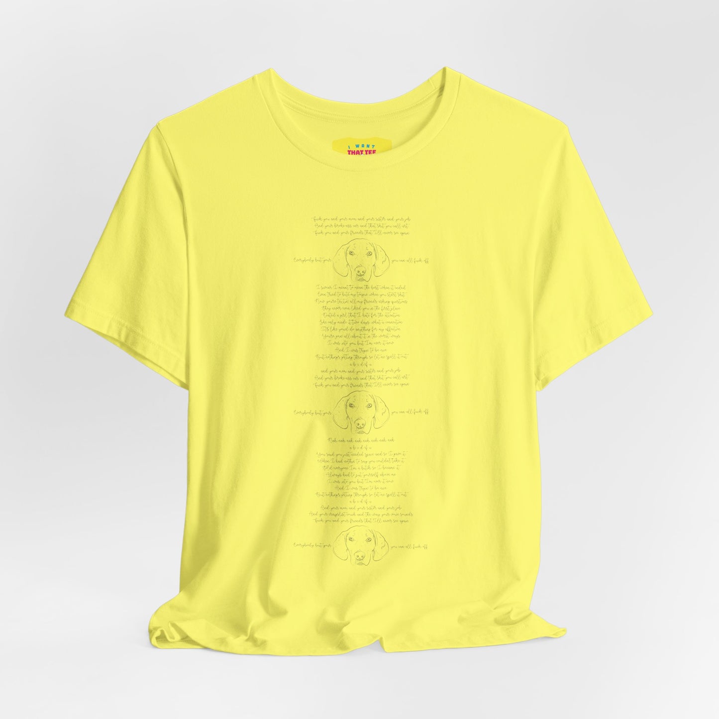 ABCDEFU - GAYLE LYRIC (Unisex Jersey Short Sleeve Tee)