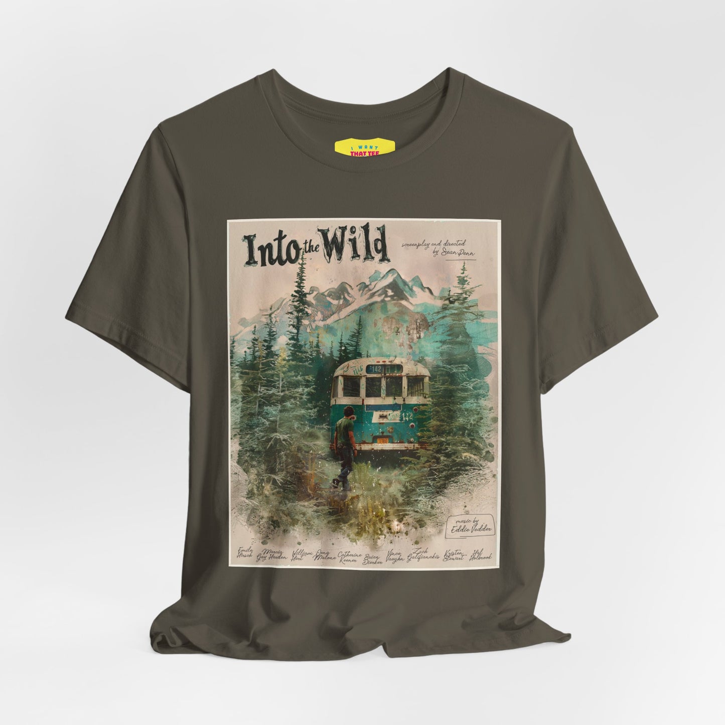 INTO THE WILD - ALTERNATIVE MOVIE POSTER (Unisex Jersey Short Sleeve Tee)