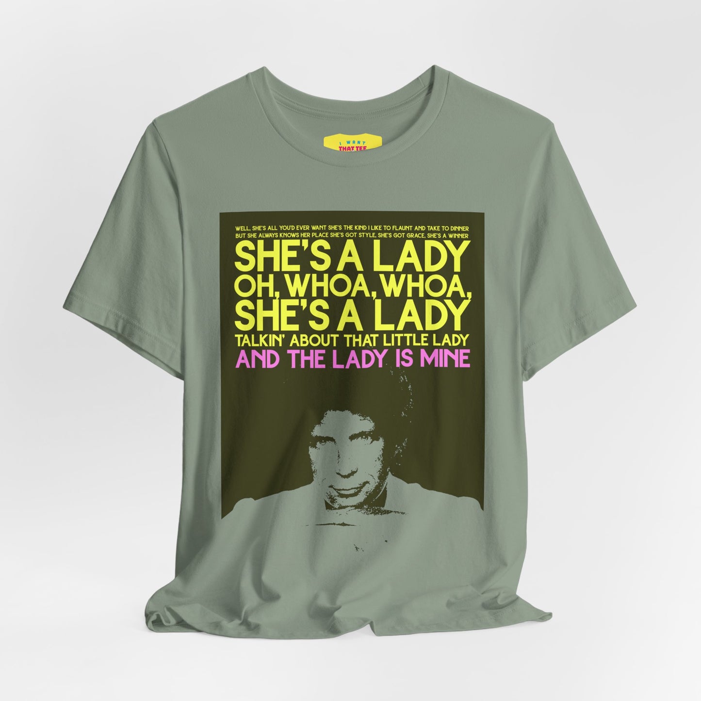 SHE'S A LADY - TOM JONES (Unisex Jersey Short Sleeve Tee)