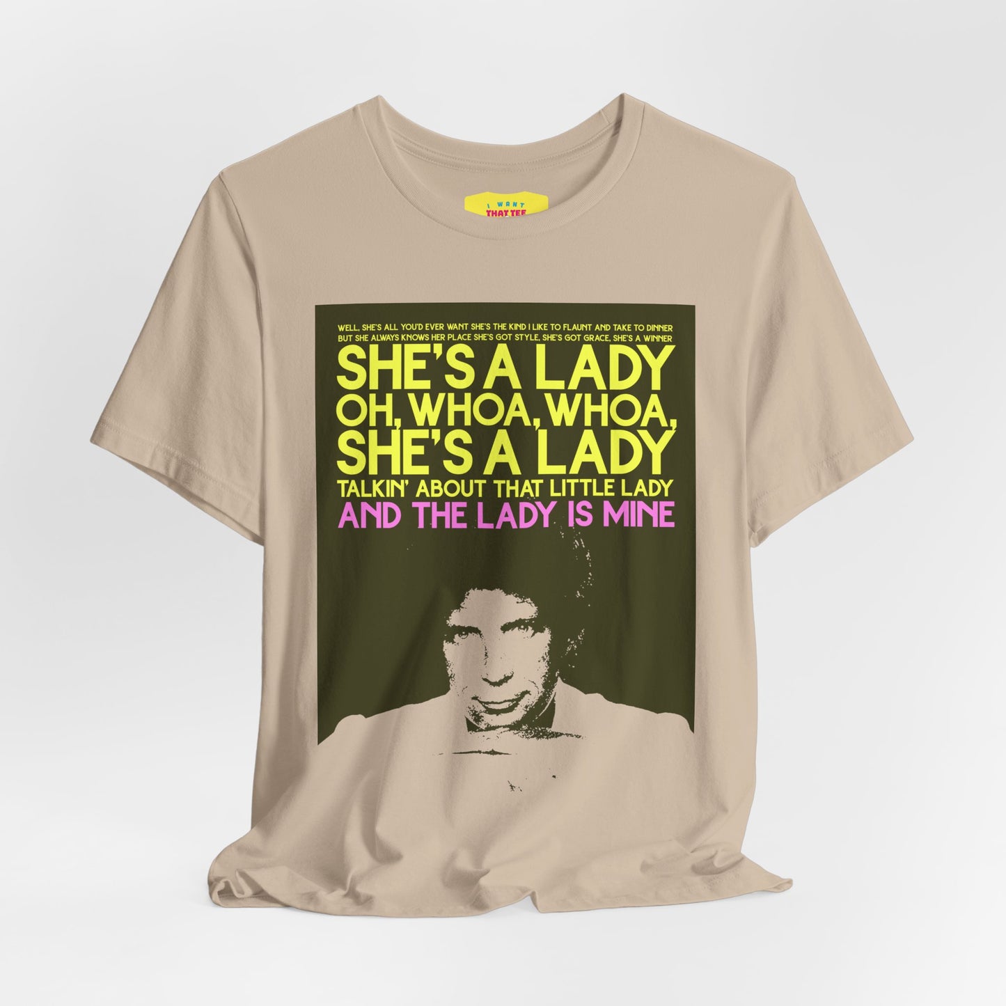 SHE'S A LADY - TOM JONES (Unisex Jersey Short Sleeve Tee)