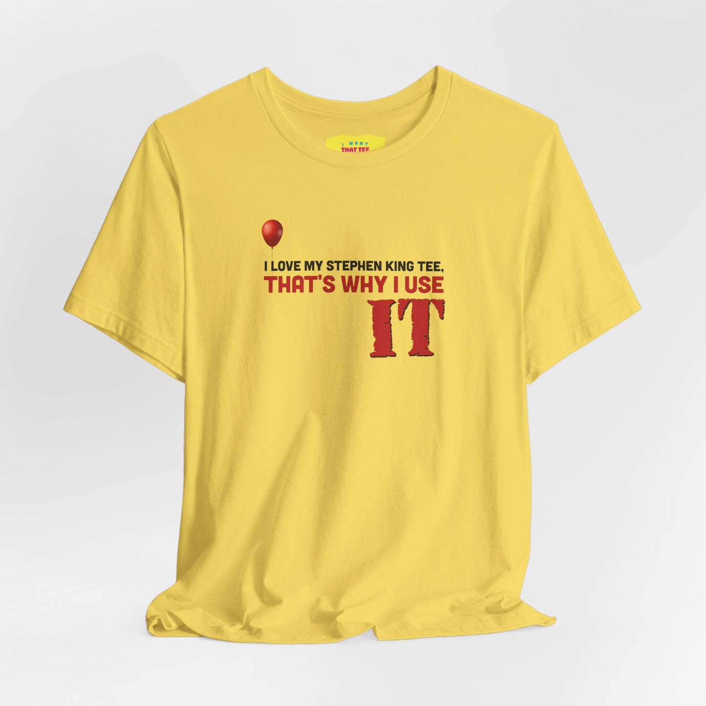 STEPHEN KING'S IT (Unisex Jersey Short Sleeve Tee)