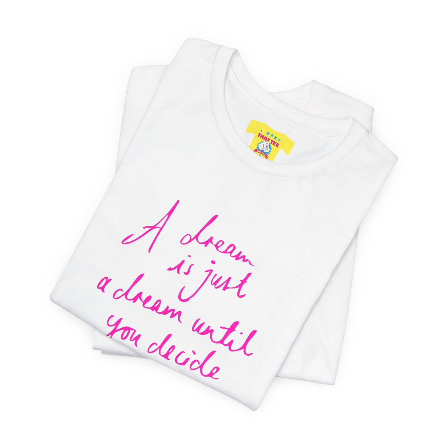 A DREAM IS JUST A DREAM - HARRY STYLES (Pink text, Unisex Softstyle T-Shirt)