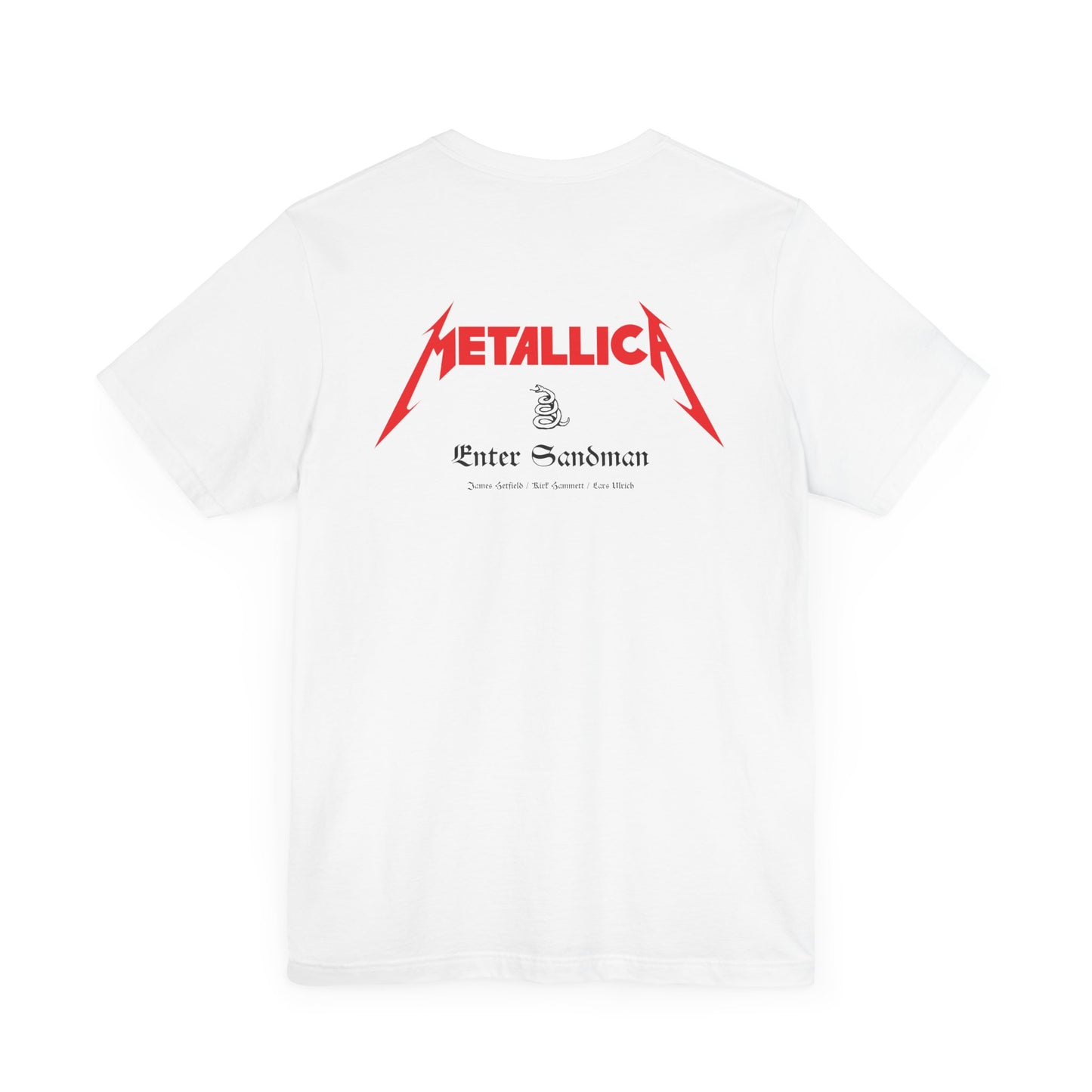 ENTER SANDMAN LYRICS - METALLICA (Unisex Jersey Short Sleeve Tee)