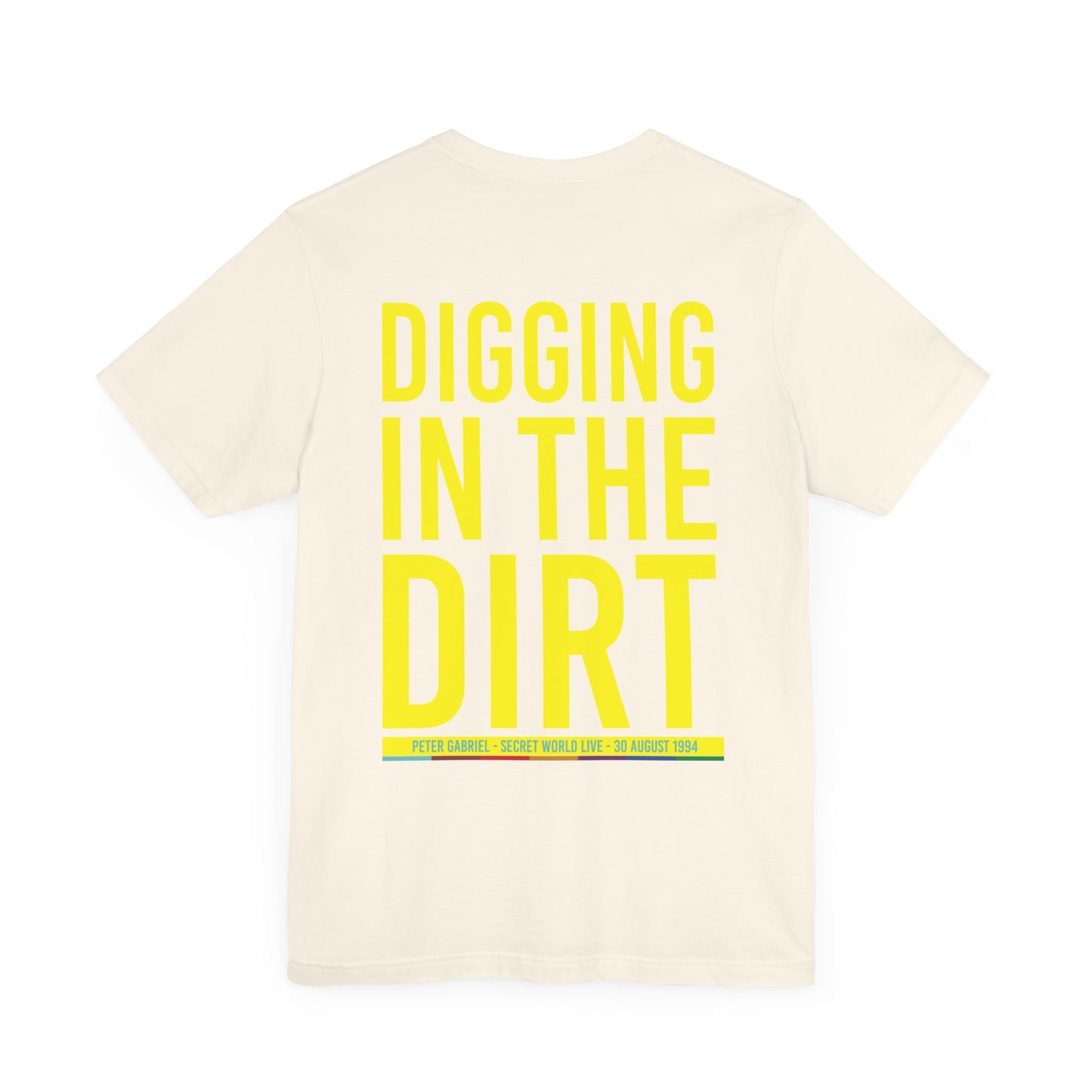 DIGGING IN THE DIRT - PETER GABRIEL SECRET WORLD LIVE (Unisex Jersey Short Sleeve Tee)