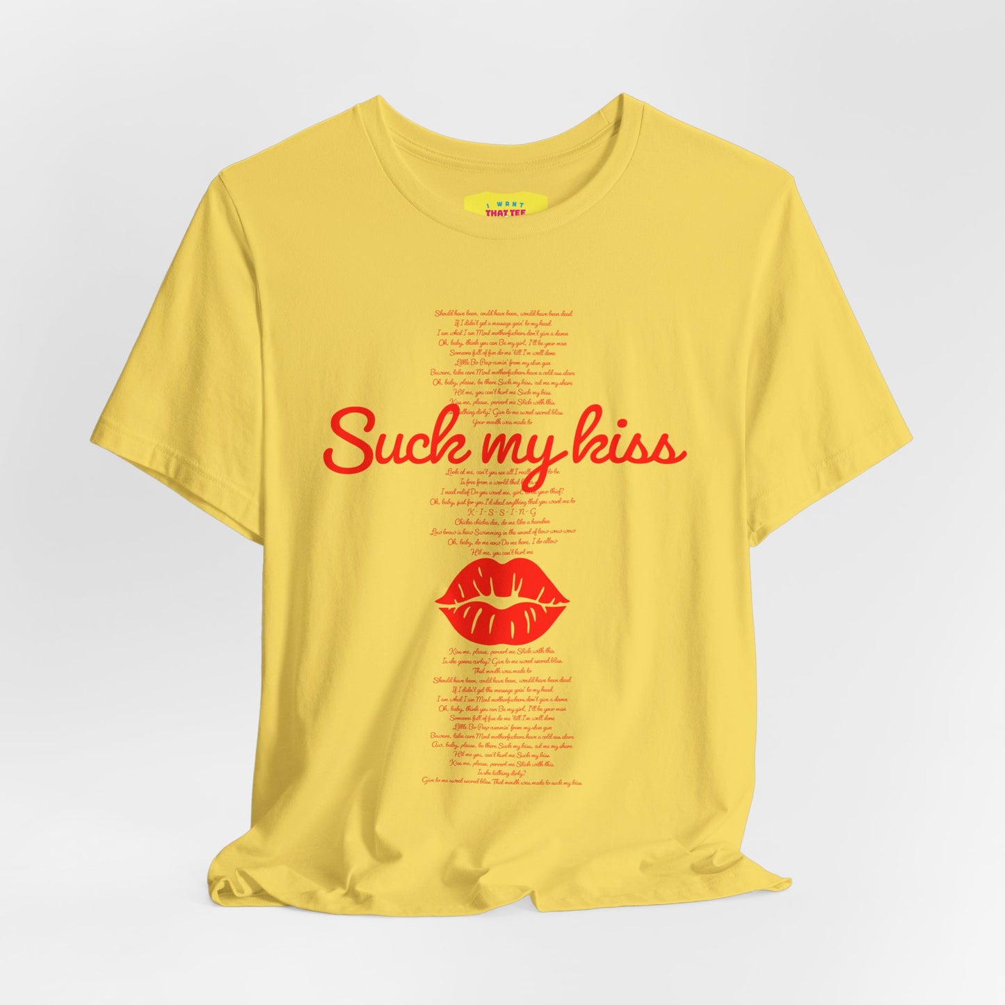 SUCK MY KISS - RED HOT CHILI PEPPERS (Unisex Jersey Short Sleeve Tee)