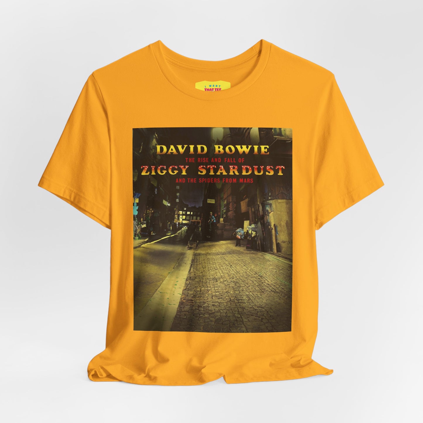 ZIGGY STARDUST - DAVID BOWIE (Unisex Jersey Short Sleeve Tee)