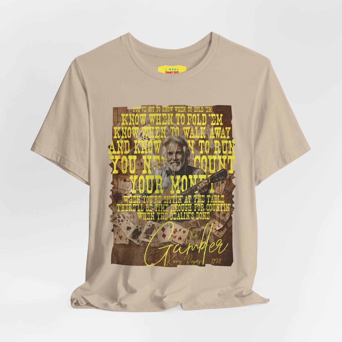 THE GAMBLER - KENNY ROGERS (Unisex Jersey Short Sleeve Tee)