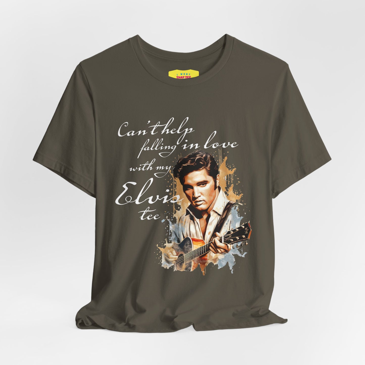 CAN'T HELP FALLING IN LOVE WITH MY ELVIS TEE (Unisex Jersey Short Sleeve Tee)