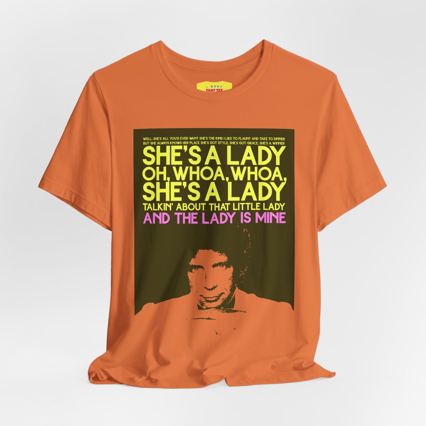 SHE'S A LADY - TOM JONES (Unisex Jersey Short Sleeve Tee)