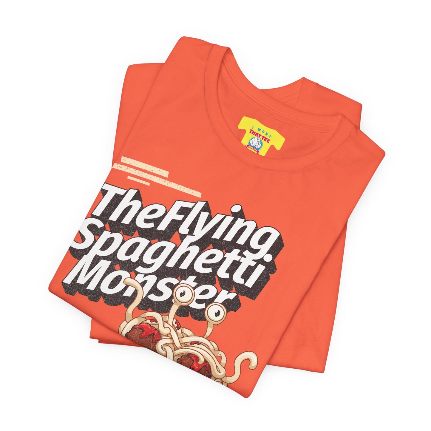 THE FLYING SPAGHETTI MONSTER - BEWARE OF IMPASTAS (Unisex Jersey Short Sleeve Tee)