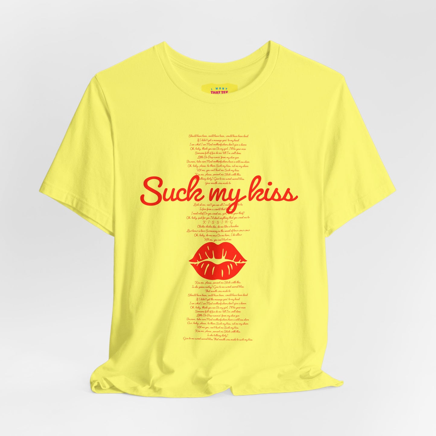 SUCK MY KISS - RED HOT CHILI PEPPERS (Unisex Jersey Short Sleeve Tee)