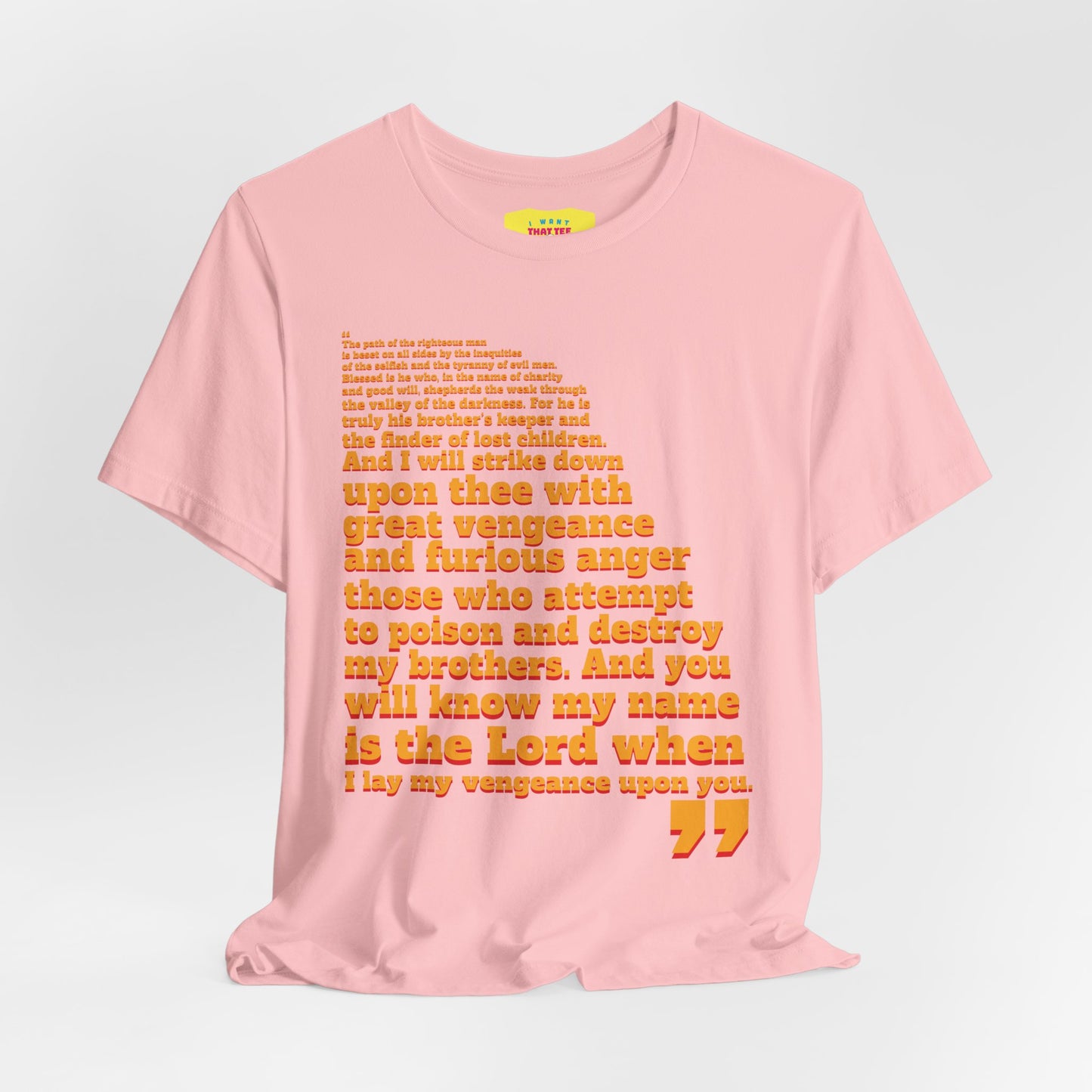 PULP FICTION QUOTE (Unisex Jersey Short Sleeve Tee)