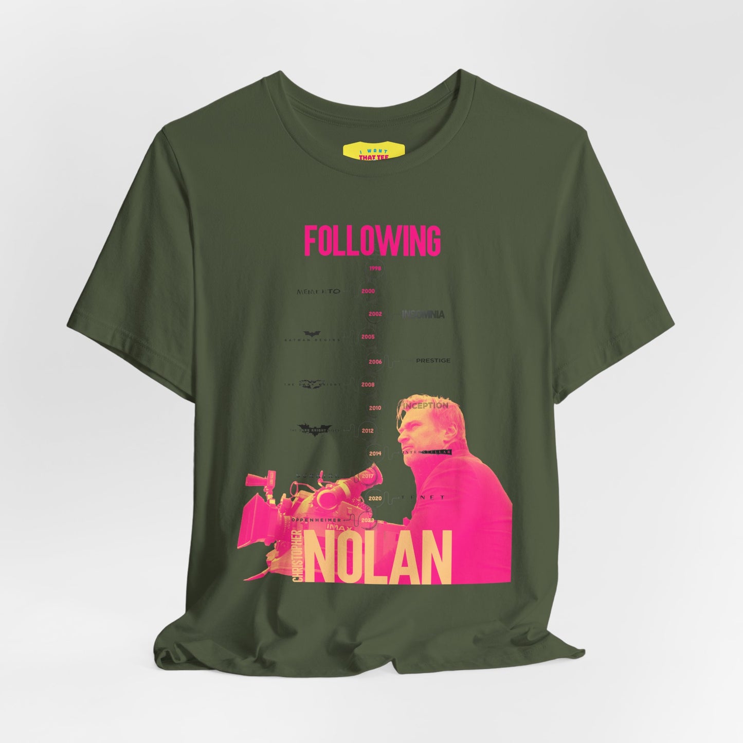 FOLLOWING CHRISTOPHER NOLAN (Unisex Jersey Short Sleeve Tee)