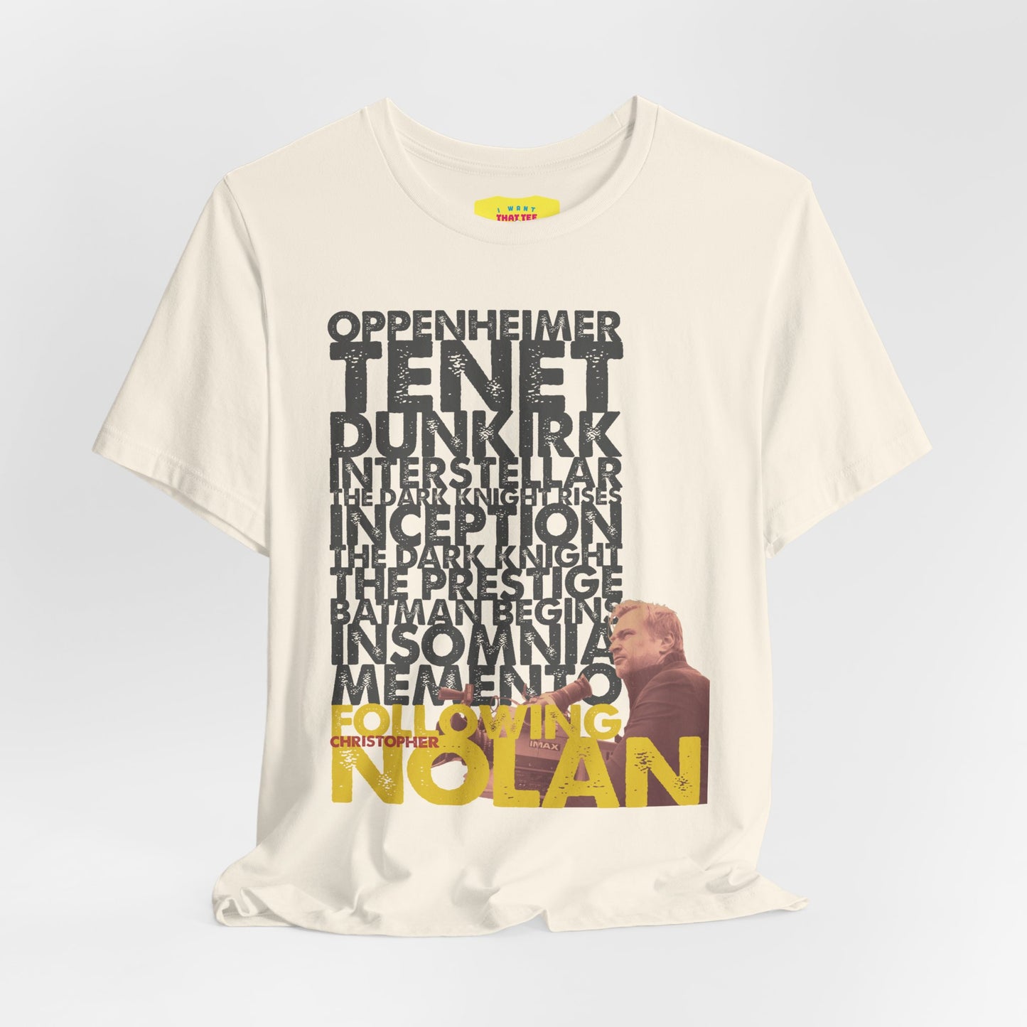 FOLLOWING CHRISTOPHER NOLAN (Unisex Jersey Short Sleeve Tee)