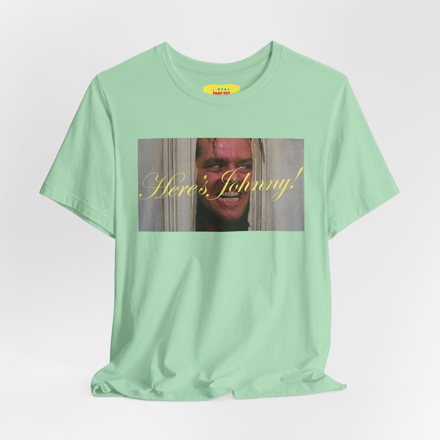 HERE'S JOHNNY! - THE SHINING (Unisex Jersey Short Sleeve Tee)