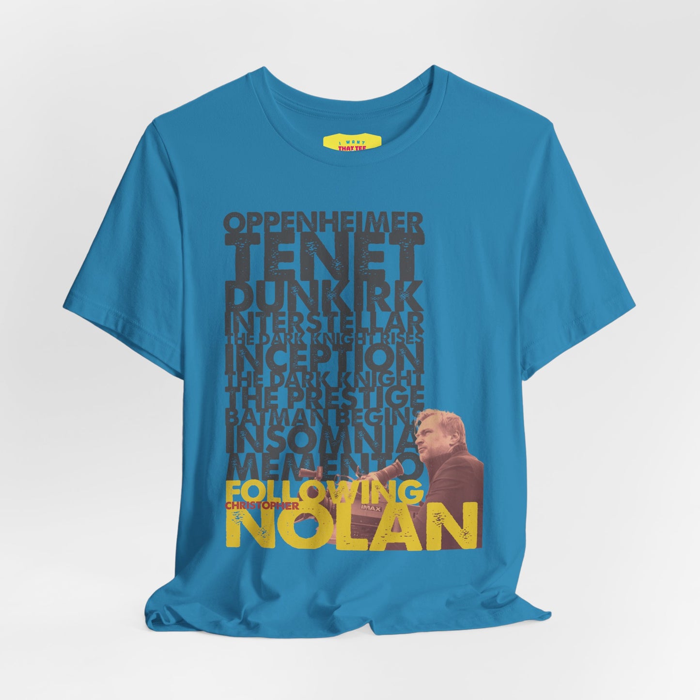 FOLLOWING CHRISTOPHER NOLAN (Unisex Jersey Short Sleeve Tee)