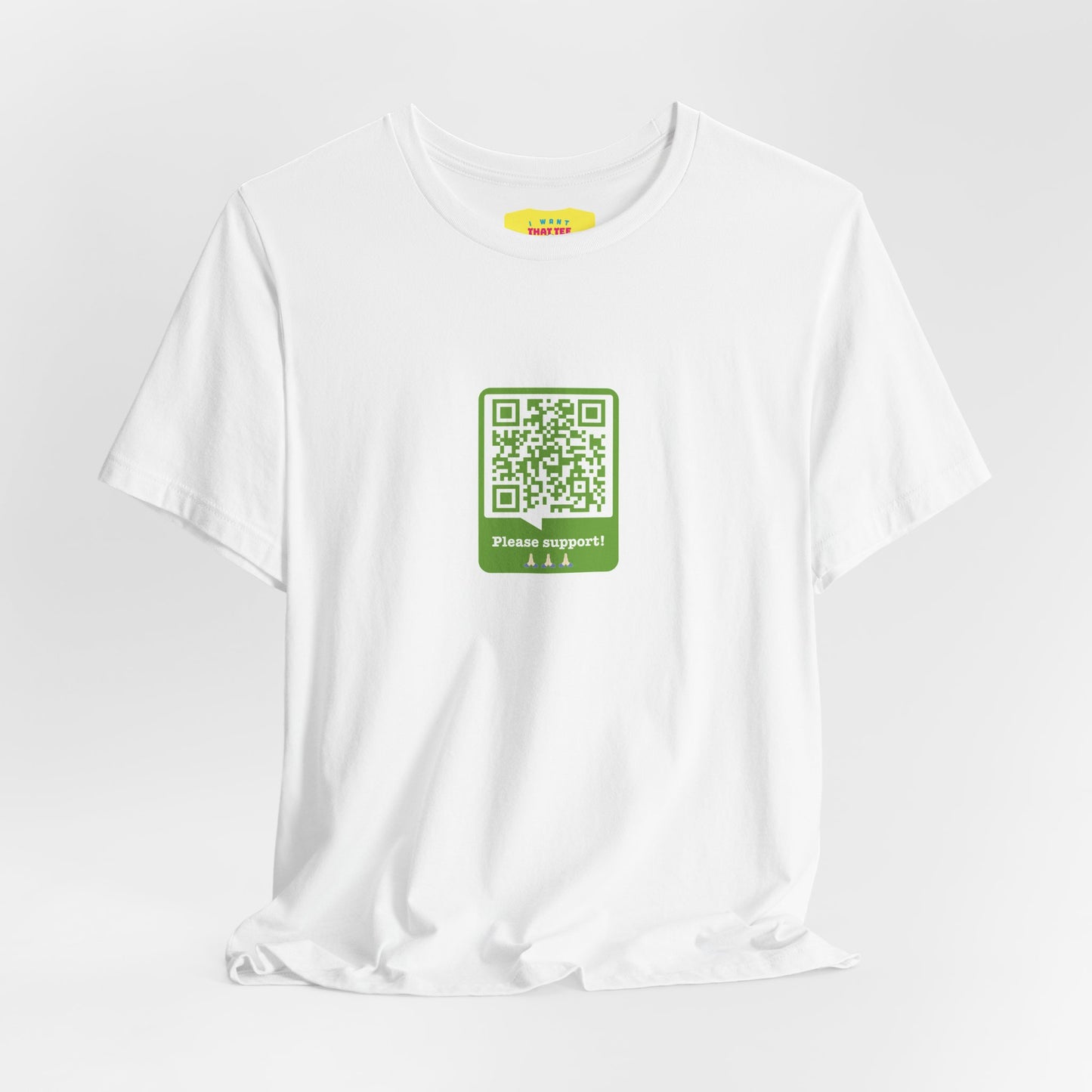 PLEASE SUPPORT! - WALTER WHITE QR JOKE (Unisex Softstyle T-Shirt)