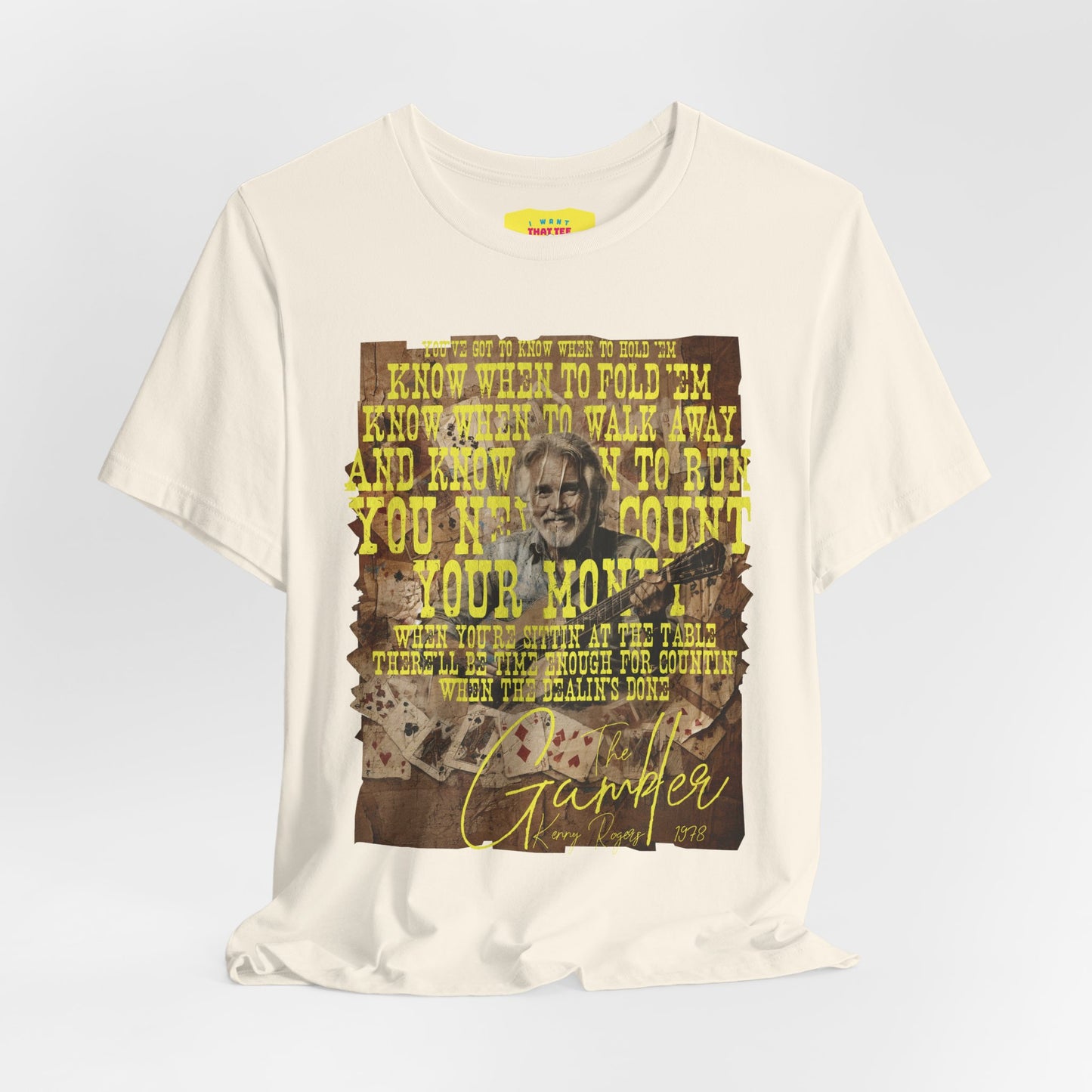 THE GAMBLER - KENNY ROGERS (Unisex Jersey Short Sleeve Tee)