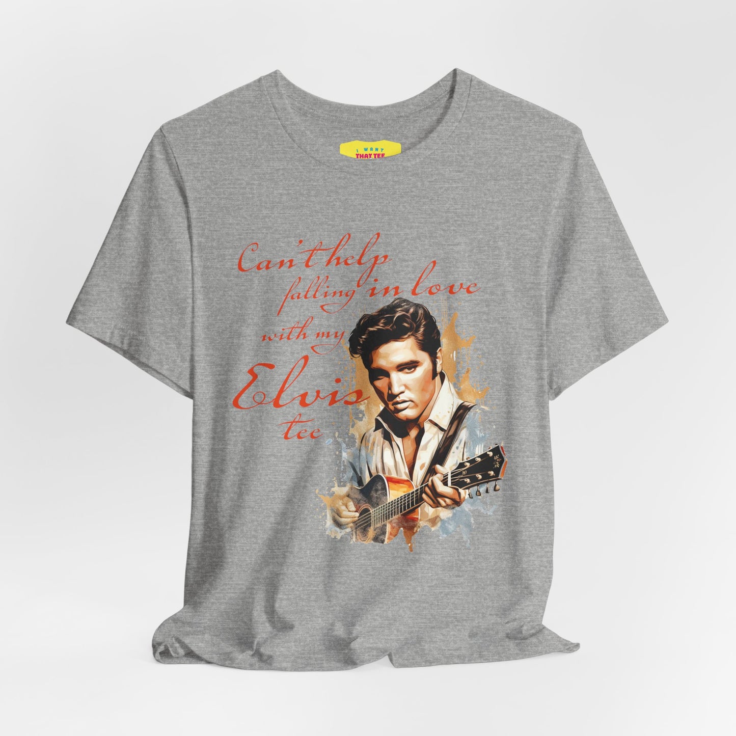 CAN'T HELP FALLING IN LOVE WITH MY ELVIS TEE (Unisex Jersey Short Sleeve Tee)