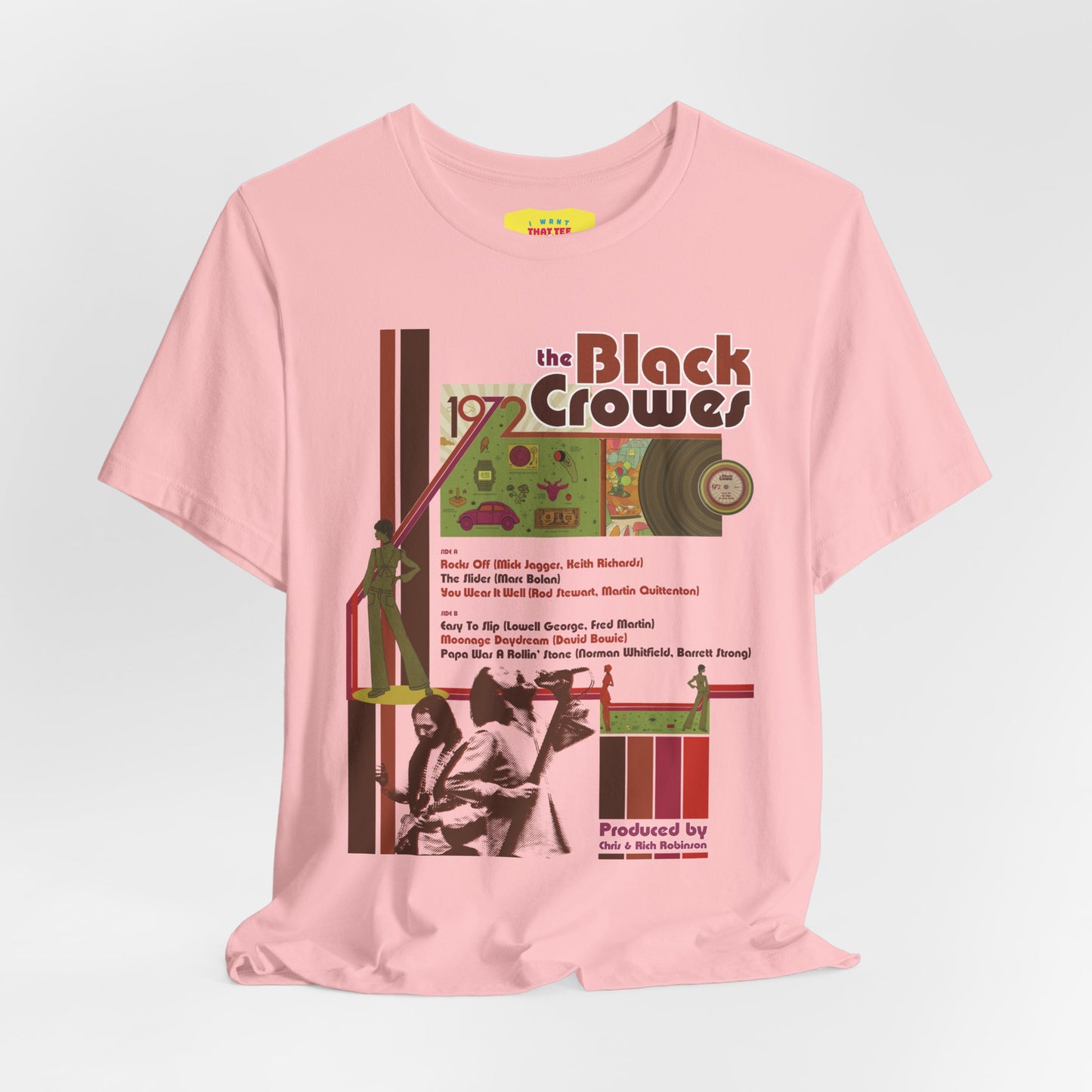 BLACK CR0WES - 1972 (Unisex Jersey Short Sleeve Tee)