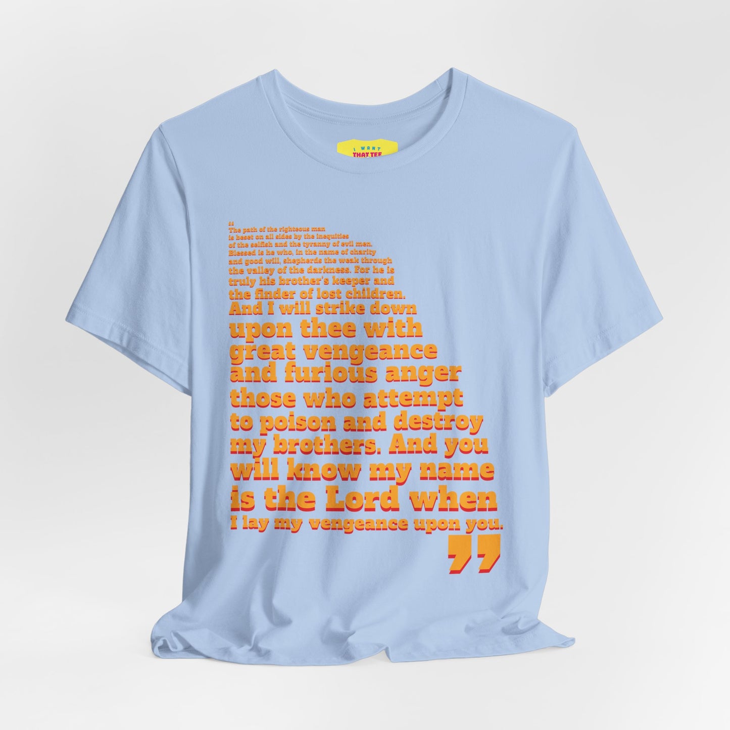 PULP FICTION QUOTE (Unisex Jersey Short Sleeve Tee)