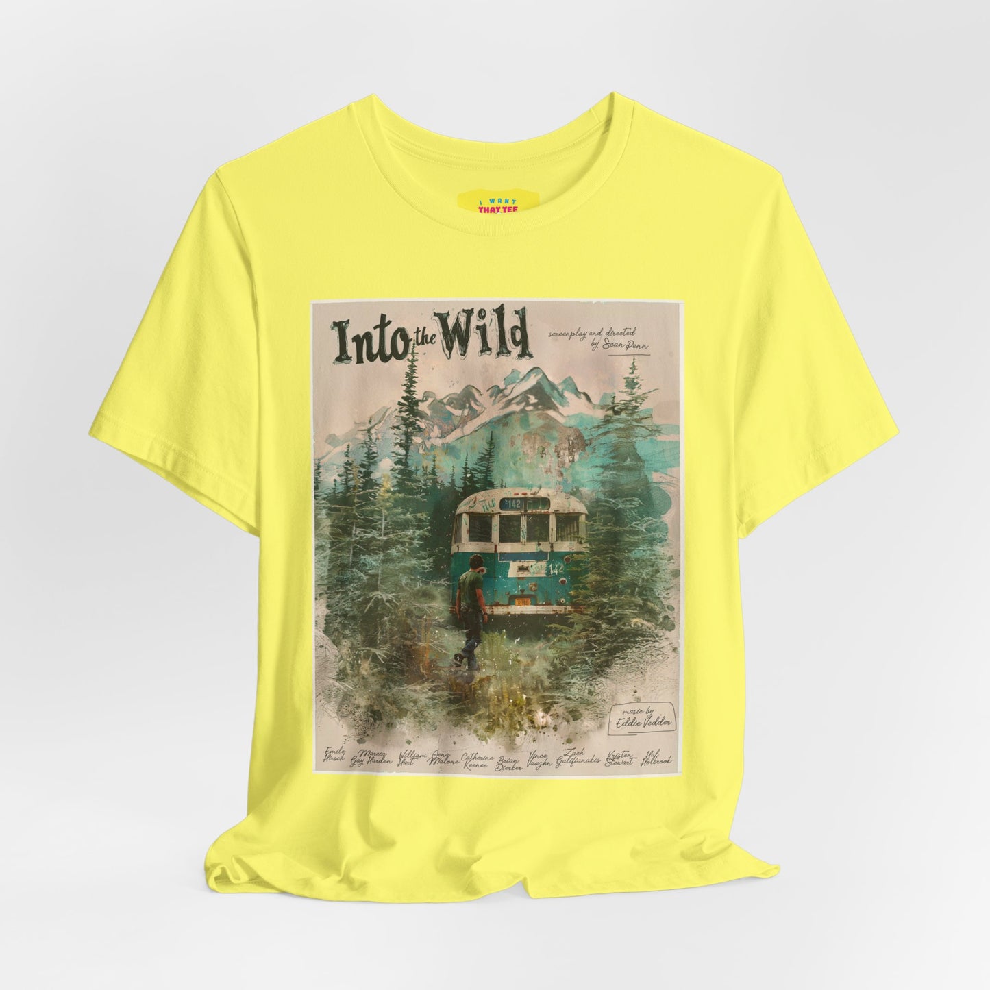 INTO THE WILD - ALTERNATIVE MOVIE POSTER (Unisex Jersey Short Sleeve Tee)