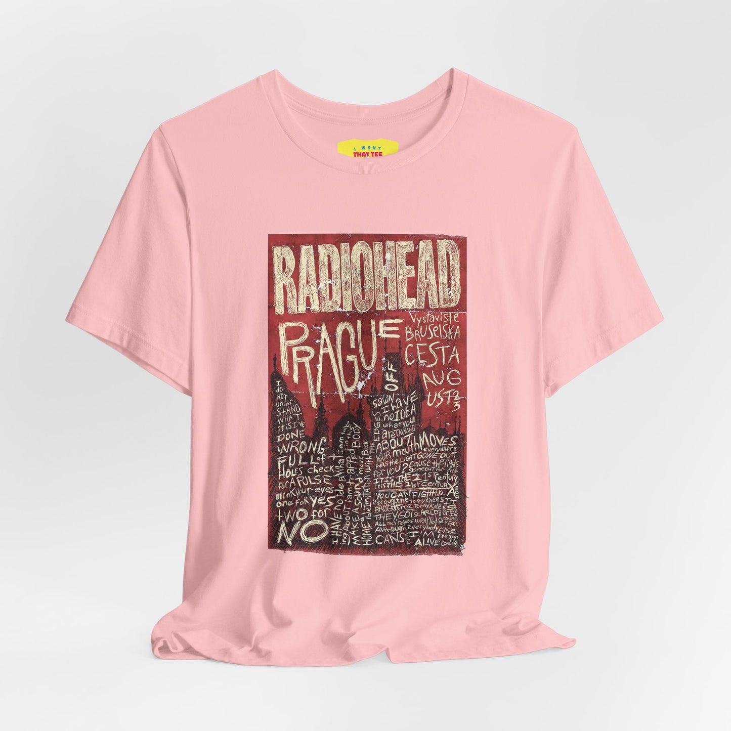 RADIOHEAD - PRAGUE CONCERT POSTER (Unisex Softstyle T-Shirt)