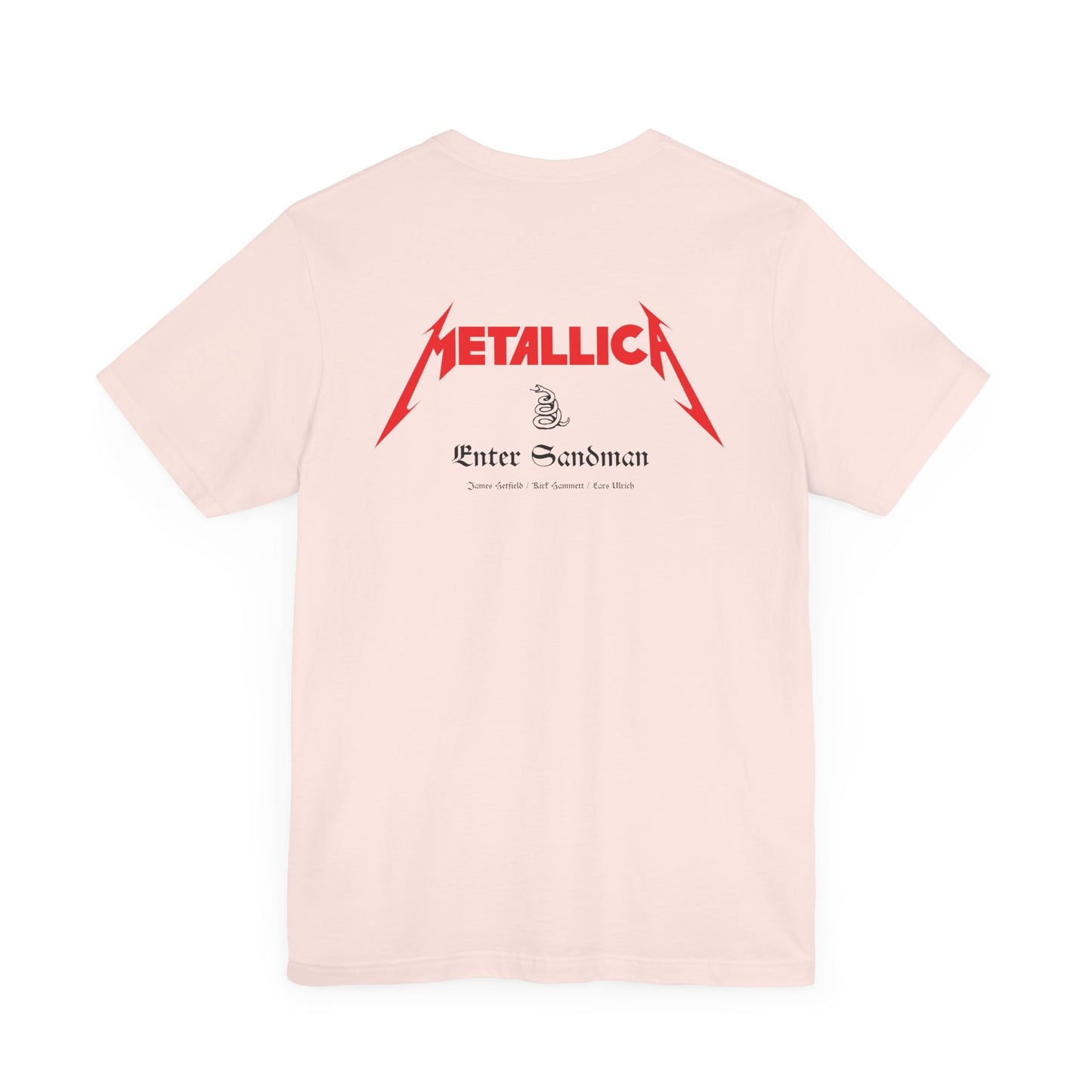 ENTER SANDMAN LYRICS - METALLICA (Unisex Jersey Short Sleeve Tee)