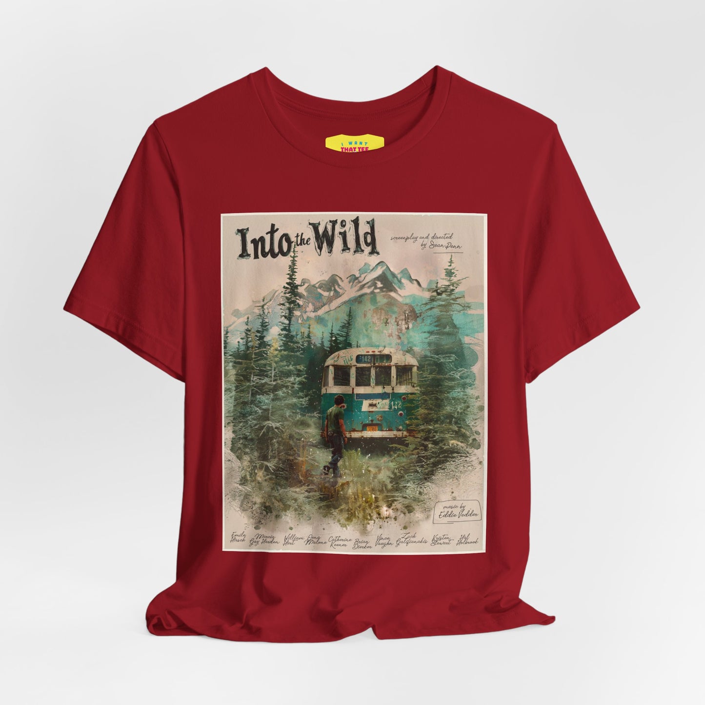 INTO THE WILD - ALTERNATIVE MOVIE POSTER (Unisex Jersey Short Sleeve Tee)