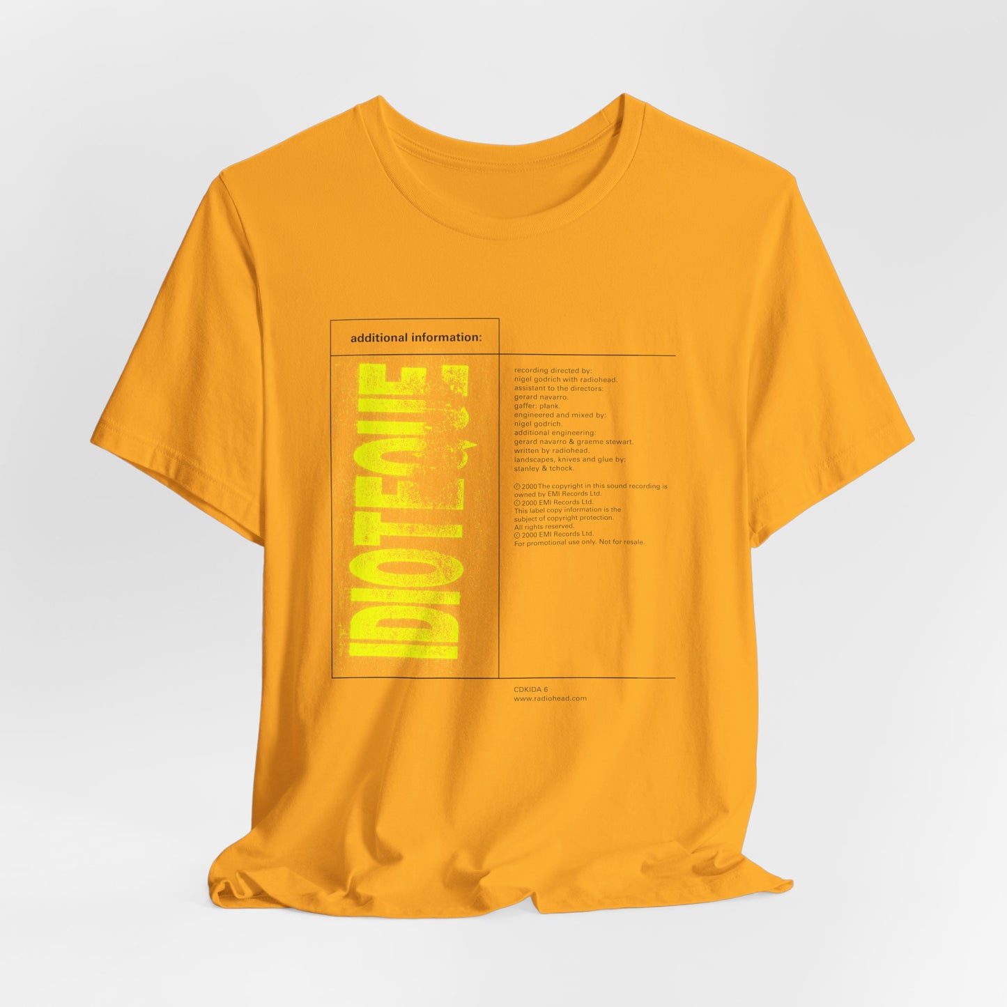 RADIOHEAD - IDIOTEQUE (Unisex Softstyle T-Shirt)