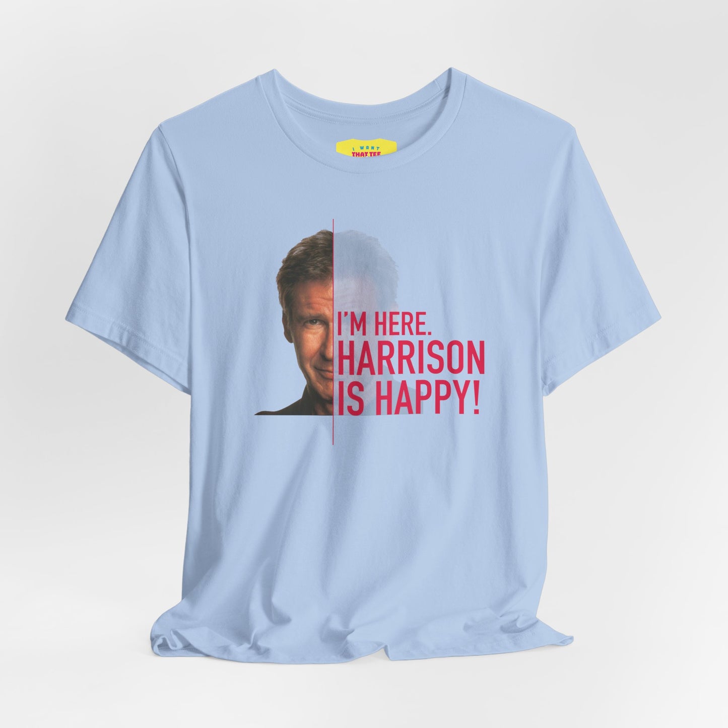 HARRISON FORD TWO FACES JOKE (Unisex Jersey Short Sleeve Tee)