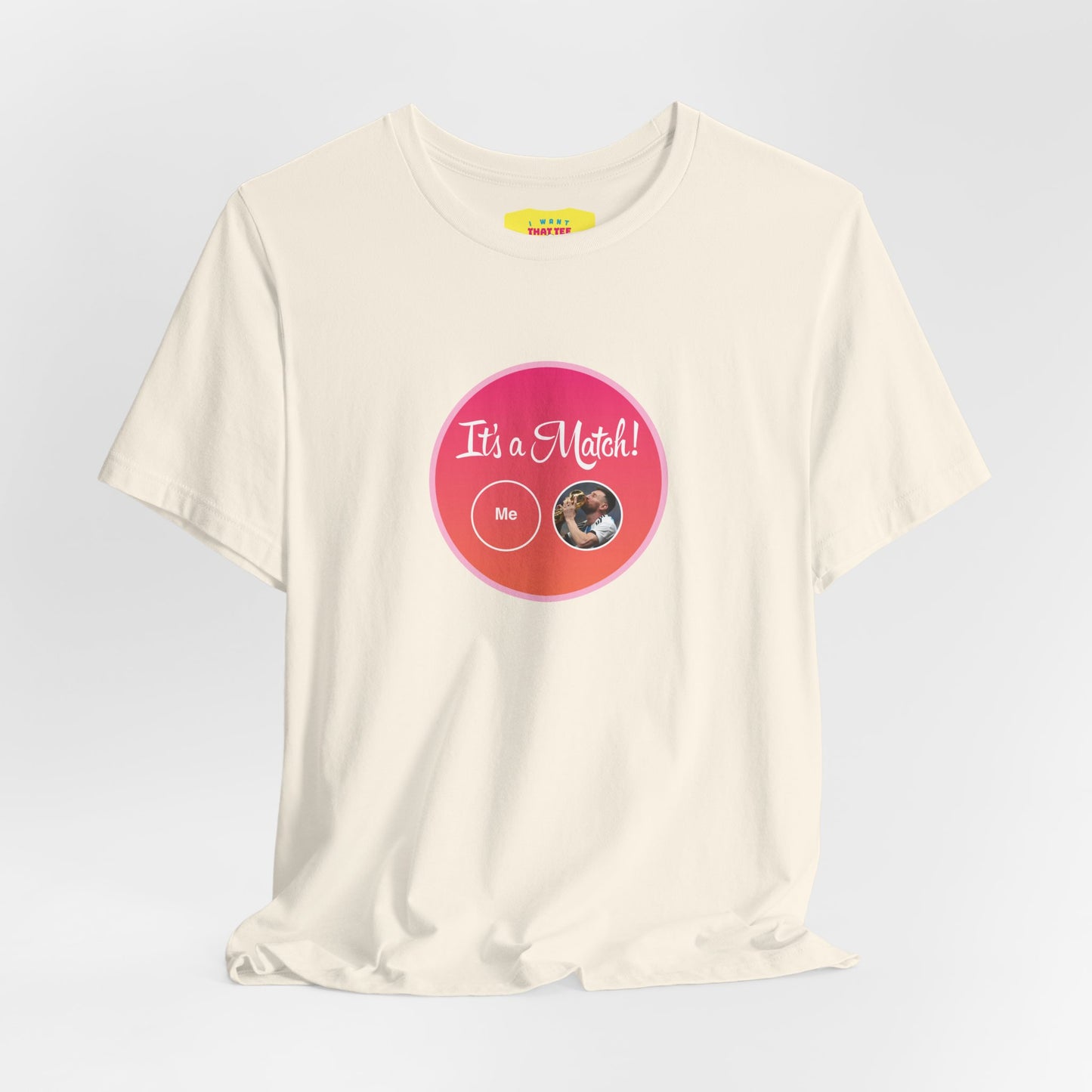 MESSI WORLD CUP CHAMPION TINDER MATCH (Unisex Softstyle T-Shirt)