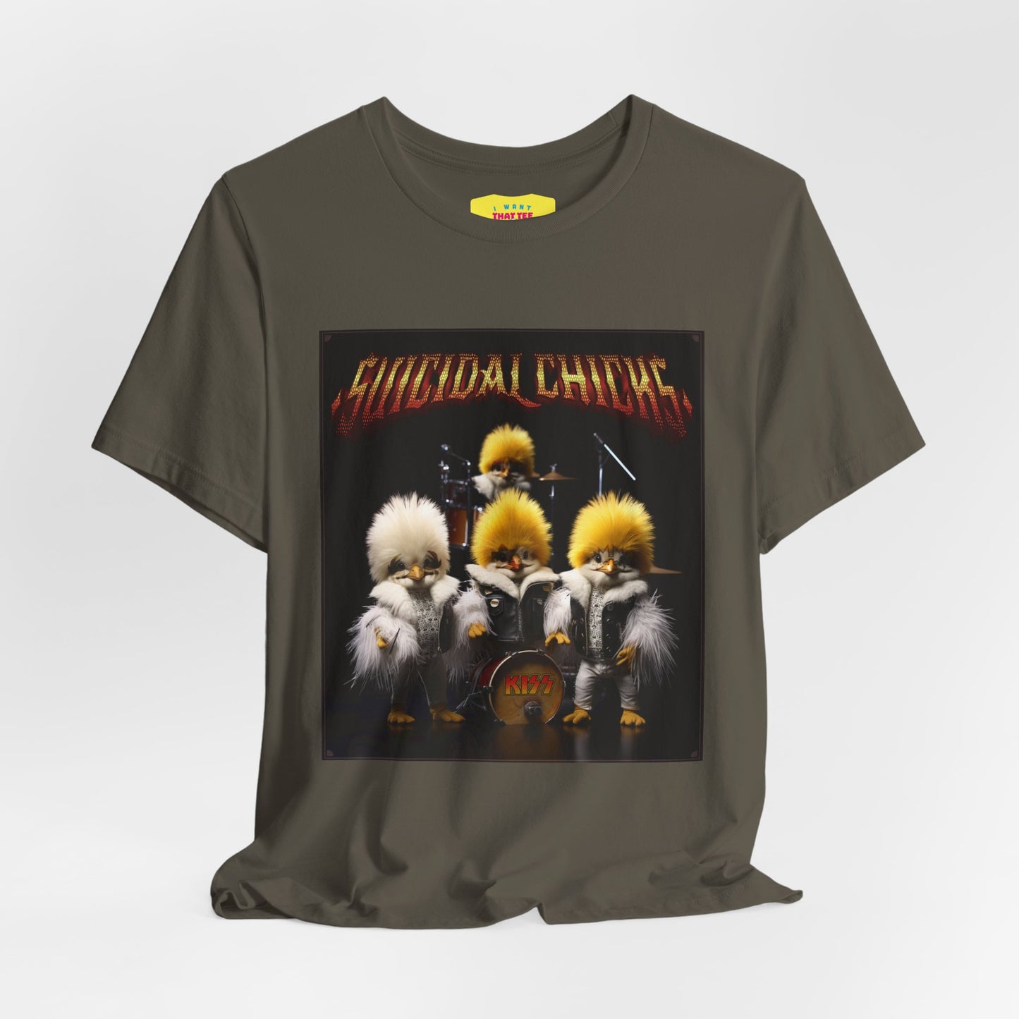 SUICIDAL CHICKS - KISS JOKE (Unisex Softstyle T-Shirt)