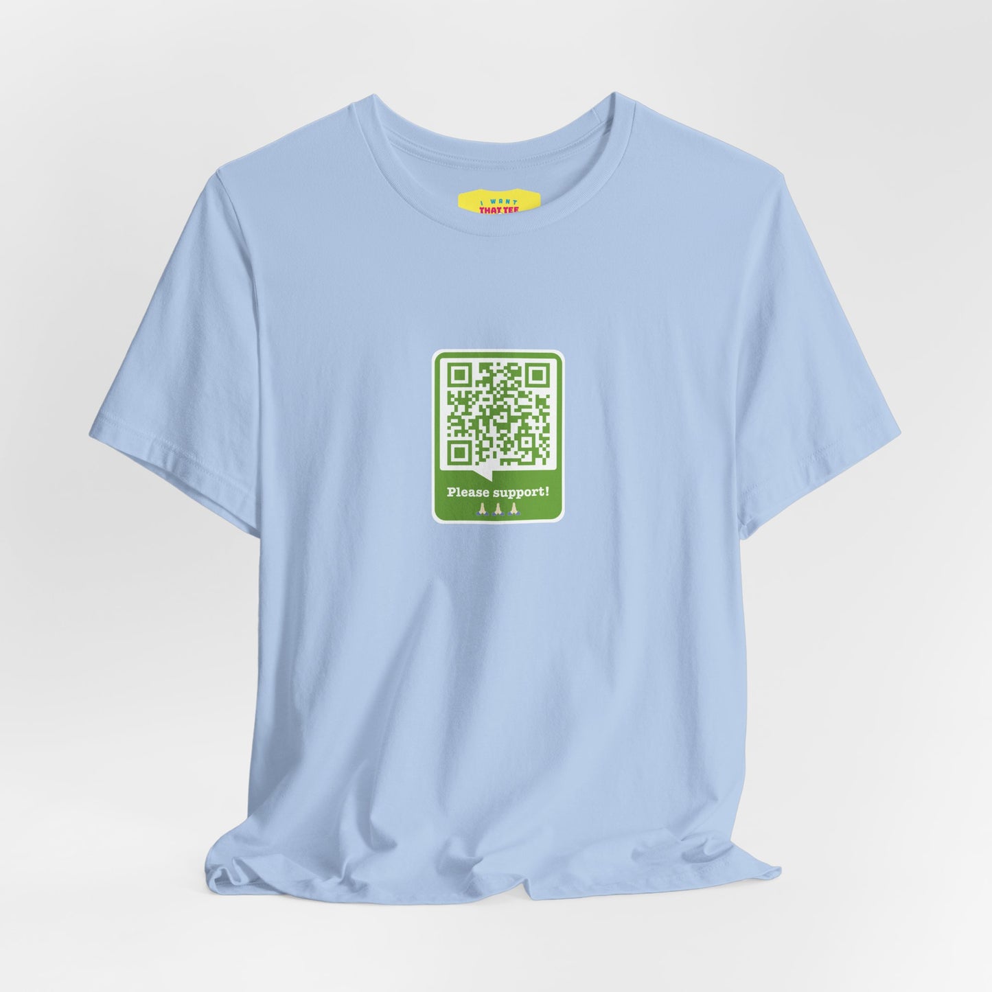 PLEASE SUPPORT! - WALTER WHITE QR JOKE (Unisex Softstyle T-Shirt)