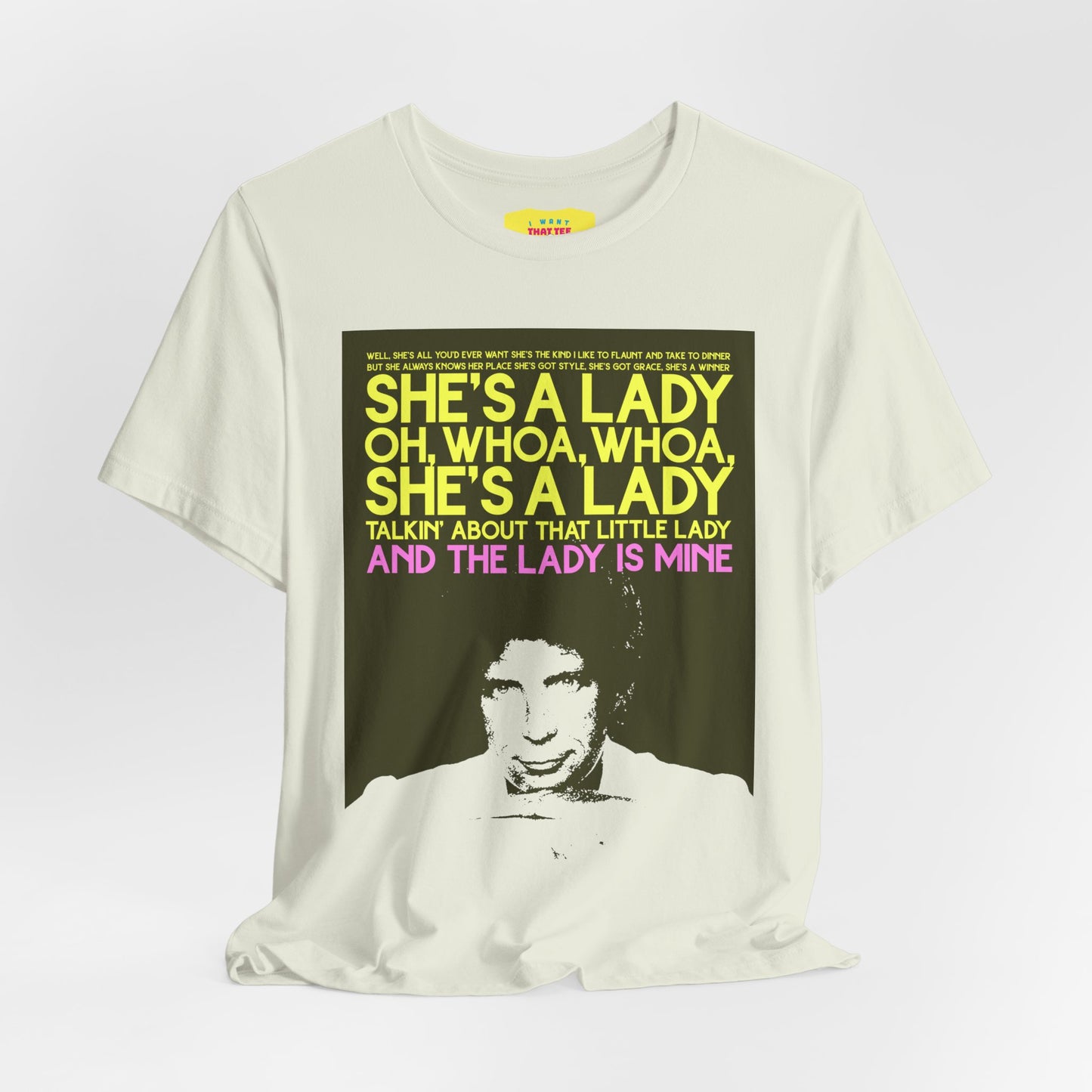 SHE'S A LADY - TOM JONES (Unisex Jersey Short Sleeve Tee)