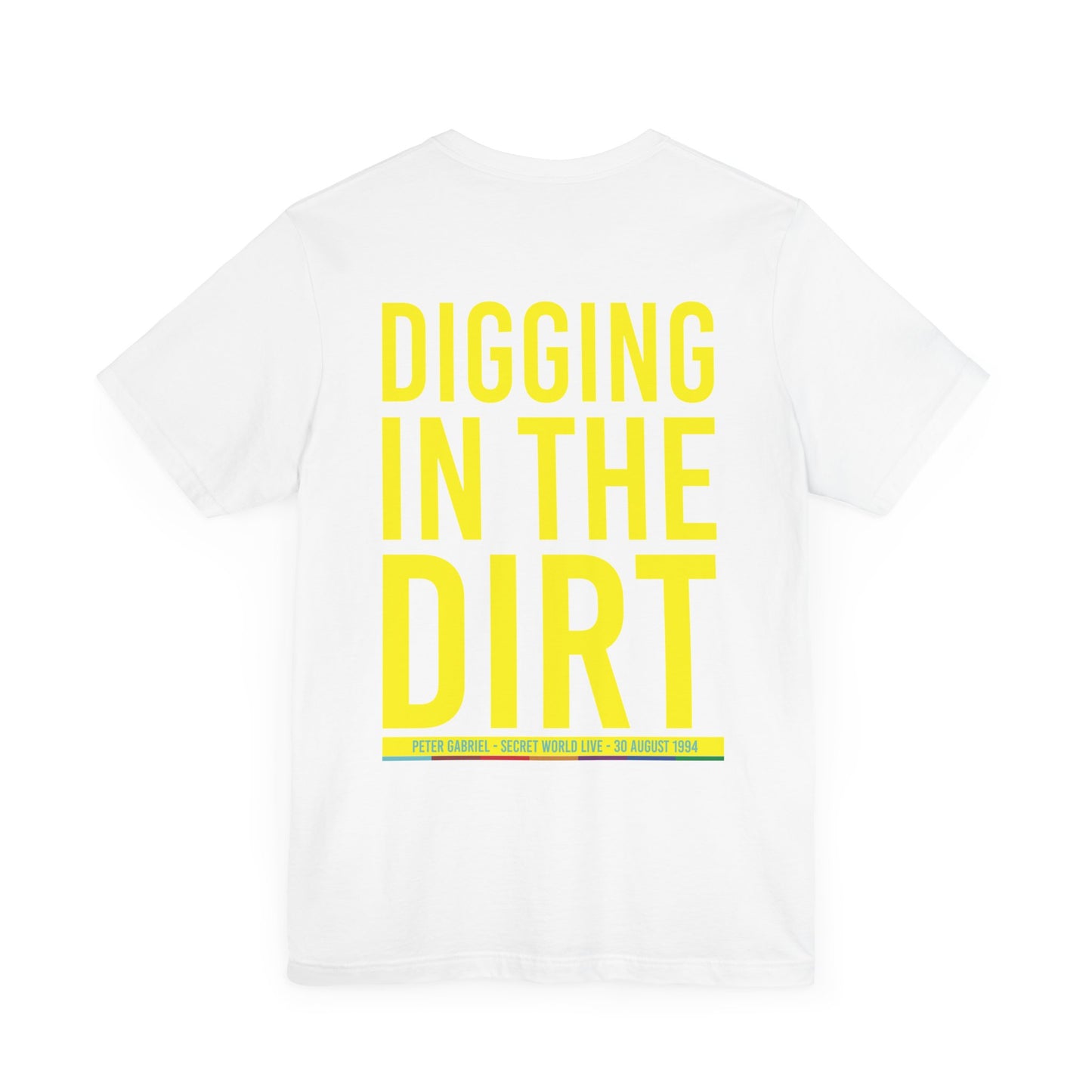 DIGGING IN THE DIRT - PETER GABRIEL SECRET WORLD LIVE (Unisex Jersey Short Sleeve Tee)