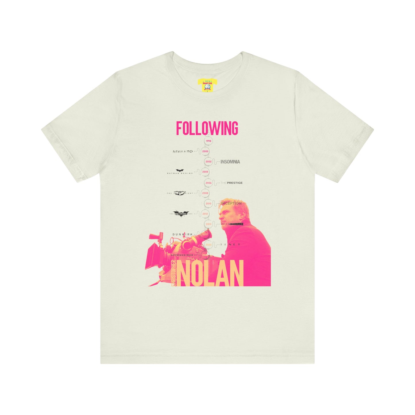 FOLLOWING CHRISTOPHER NOLAN (Unisex Jersey Short Sleeve Tee)