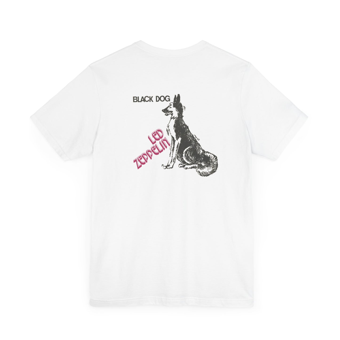 BLACK DOG - LED ZEPPELIN (Unisex Jersey Short Sleeve Tee)