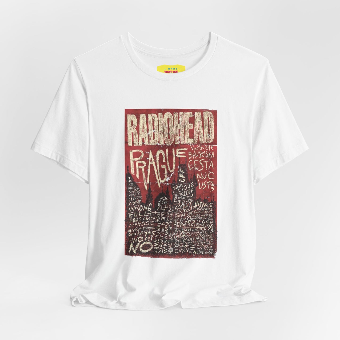 RADIOHEAD - PRAGUE CONCERT POSTER (Unisex Softstyle T-Shirt)