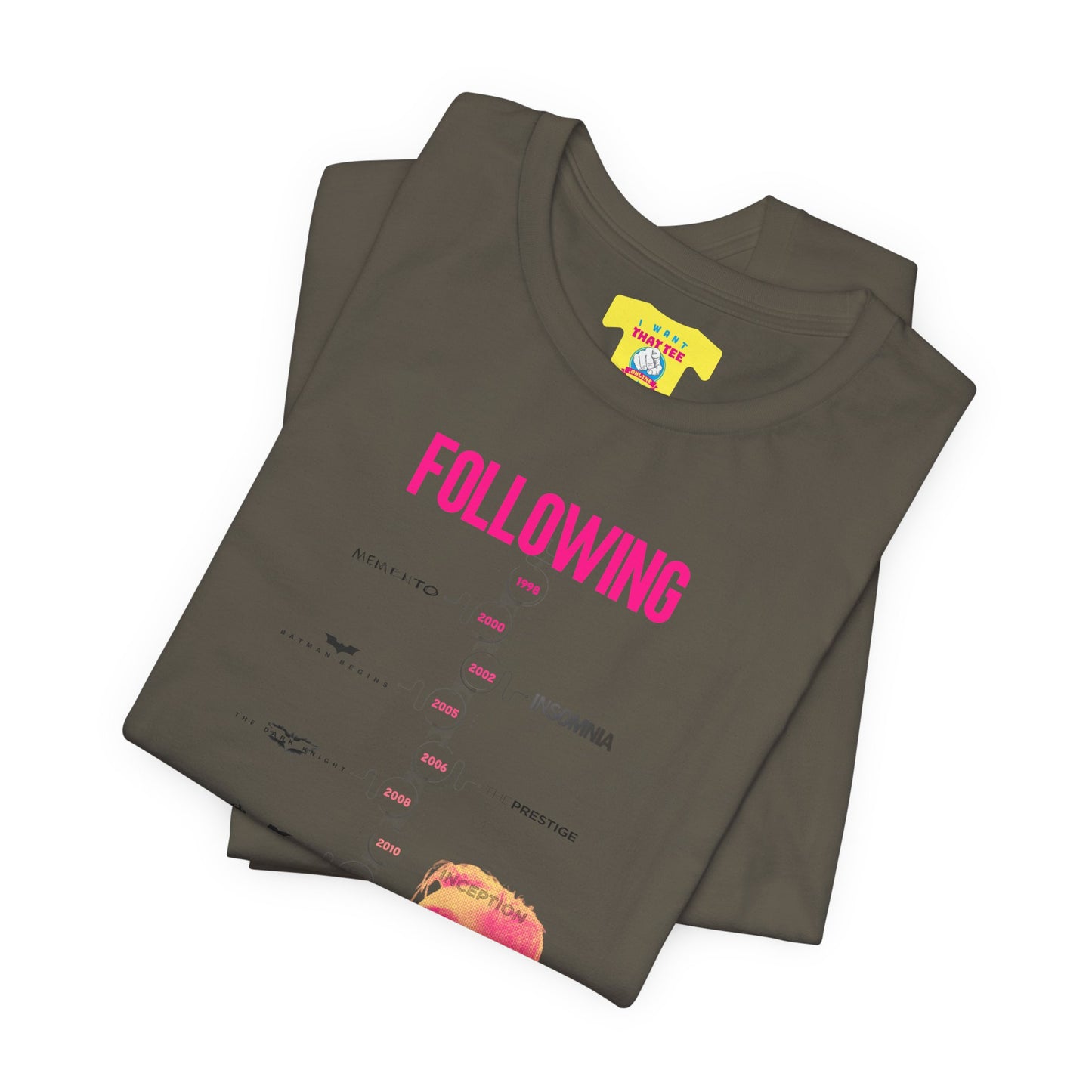 FOLLOWING CHRISTOPHER NOLAN (Unisex Jersey Short Sleeve Tee)