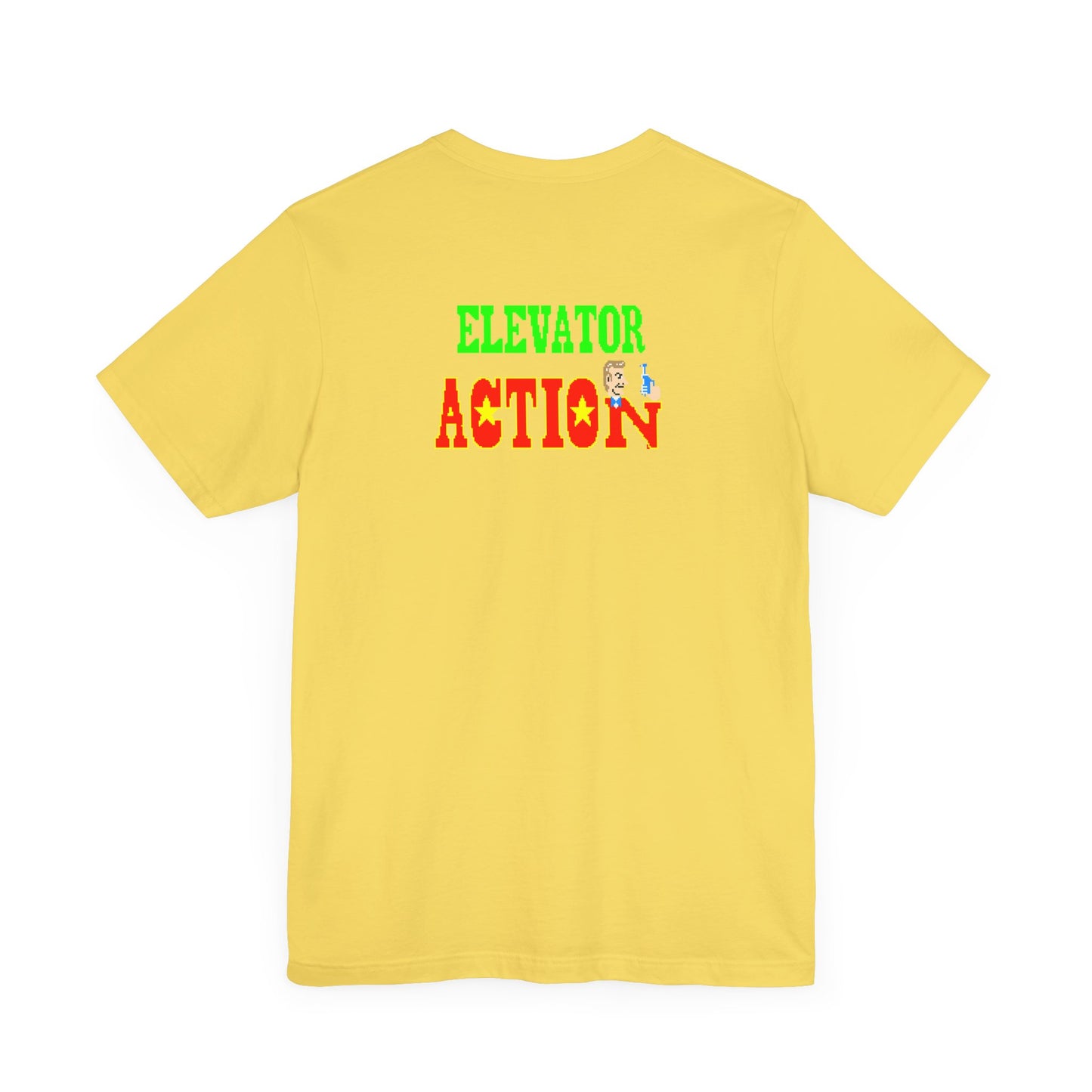 ELEVATOR ACTION ARCADE SCREEN (Unisex Jersey Short Sleeve Tee)