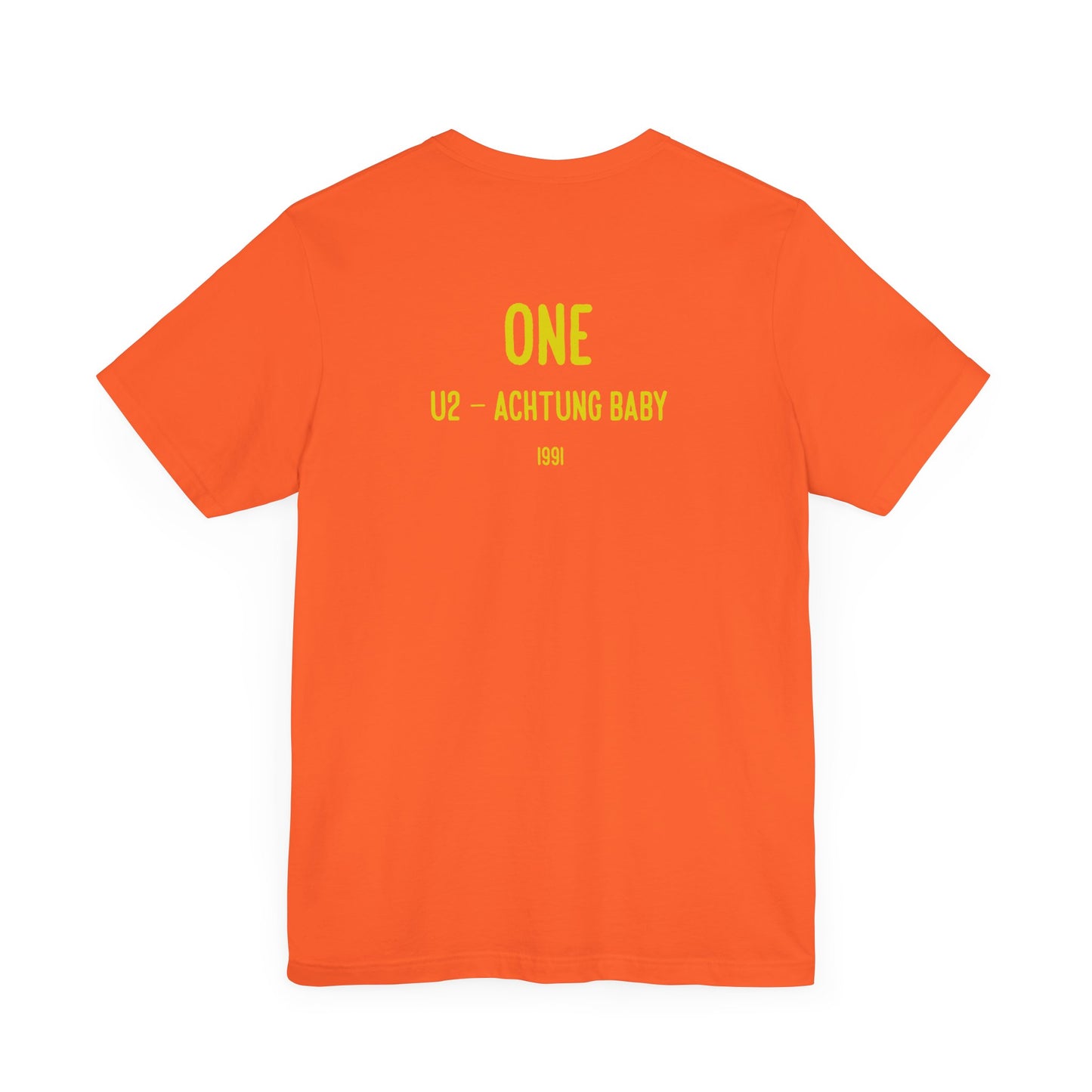 ONE - U2 LYRICS (Unisex Jersey Short Sleeve Tee)