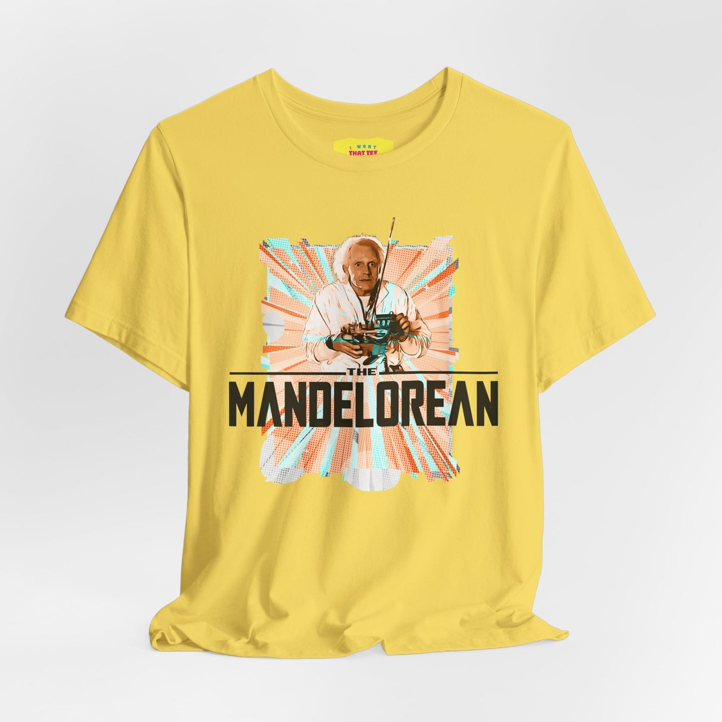 THE MANDELOREAN - BACK TO THE FUTURE JOKE (Unisex Jersey Short Sleeve Tee)