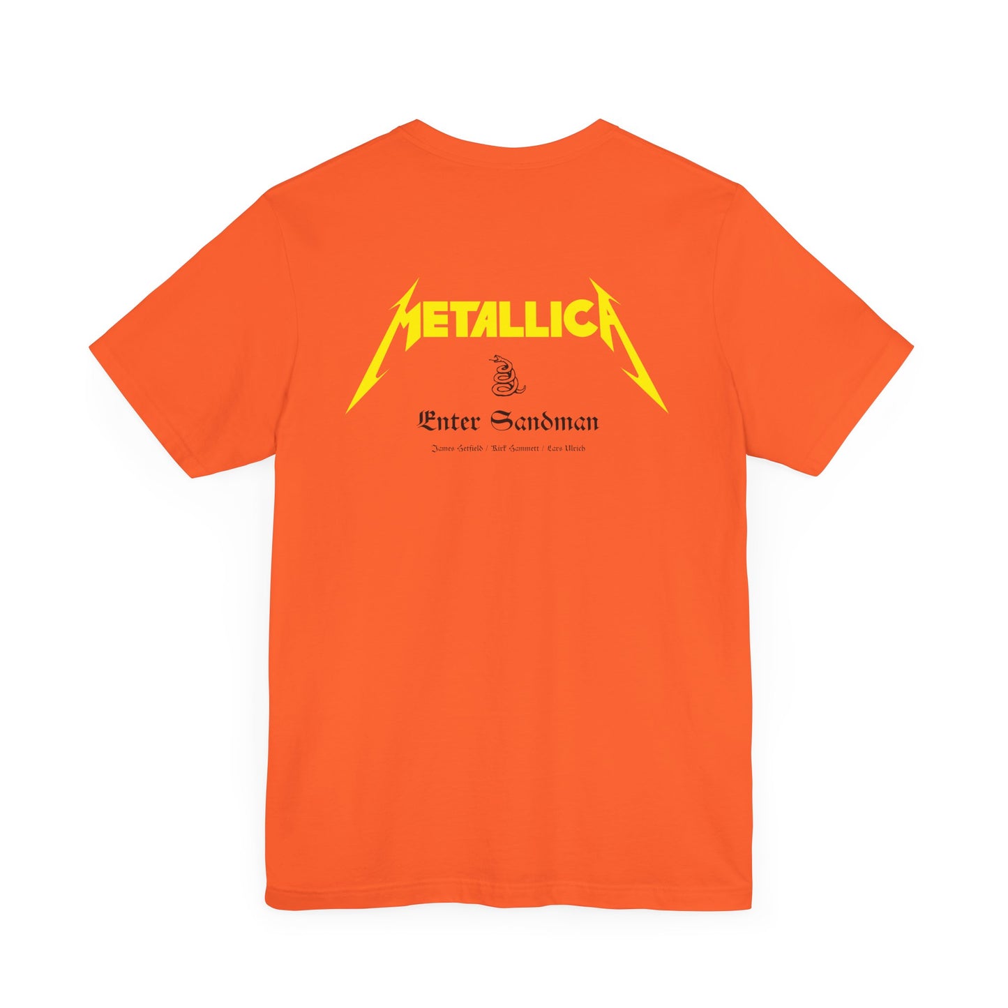 ENTER SANDMAN LYRICS - METALLICA (Unisex Jersey Short Sleeve Tee)